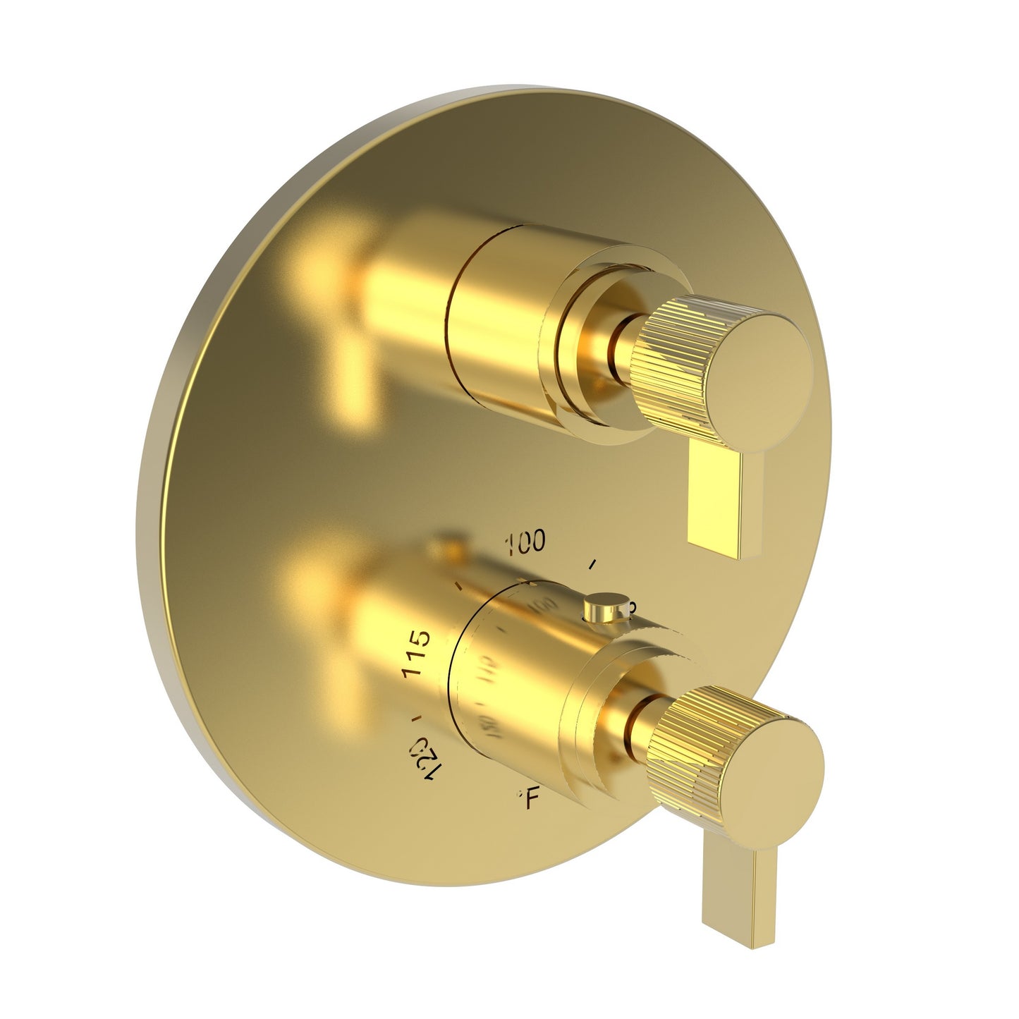 Newport Brass 3-3233TR Pardees 1/2" Round Thermostatic Trim Plate with Handle