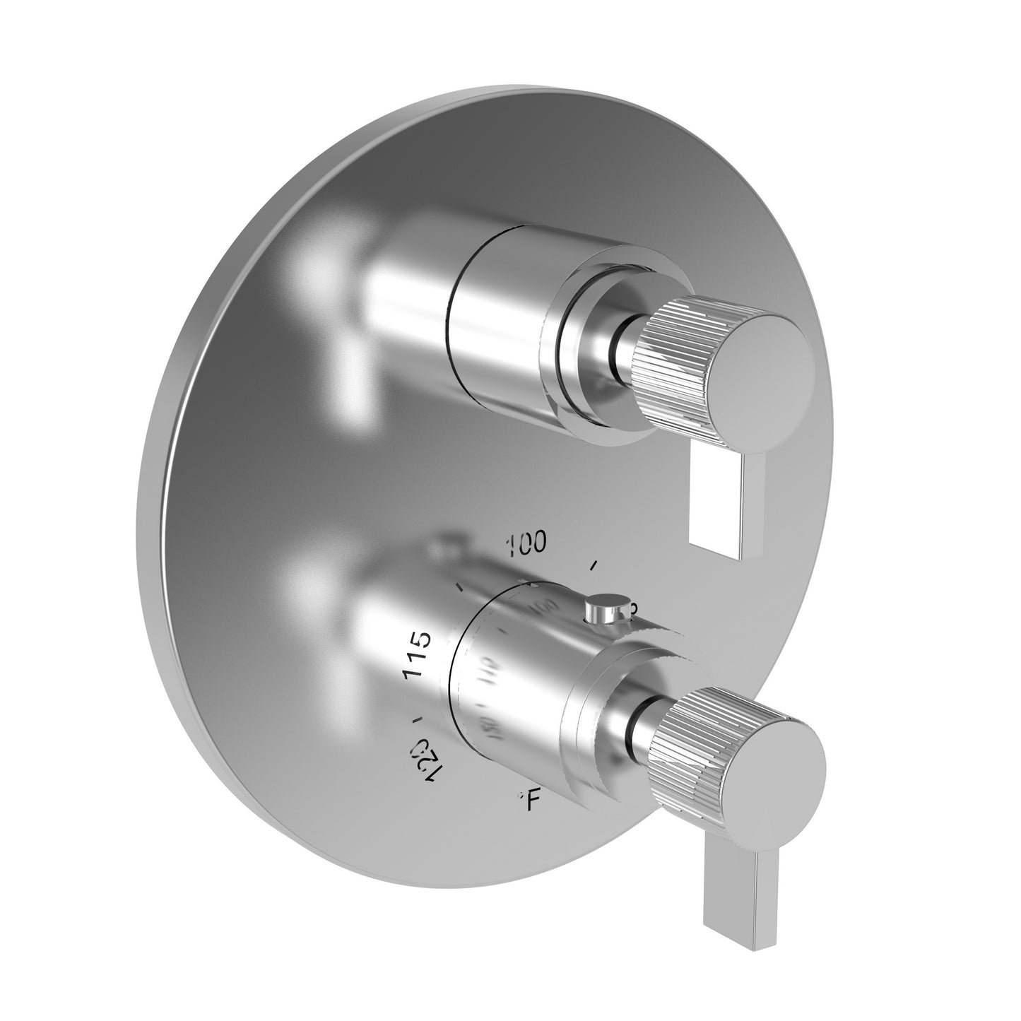 Newport Brass 3-3233TR Pardees 1/2" Round Thermostatic Trim Plate with Handle