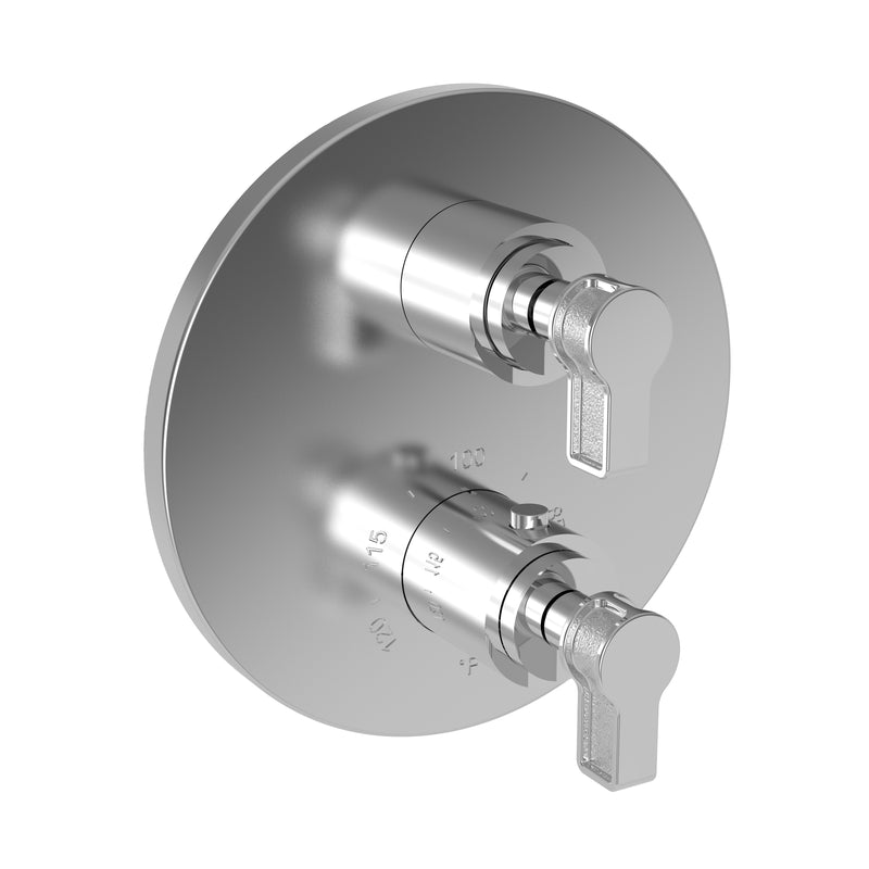 Newport Brass 3-3273TR Griffey 1/2" Round Thermostatic Trim Plate with Handle