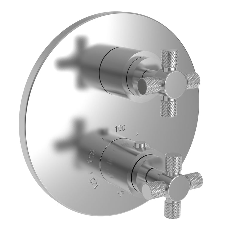 Newport Brass 3-3303TR Muncy 1/2" Round Thermostatic Trim Plate with Handle