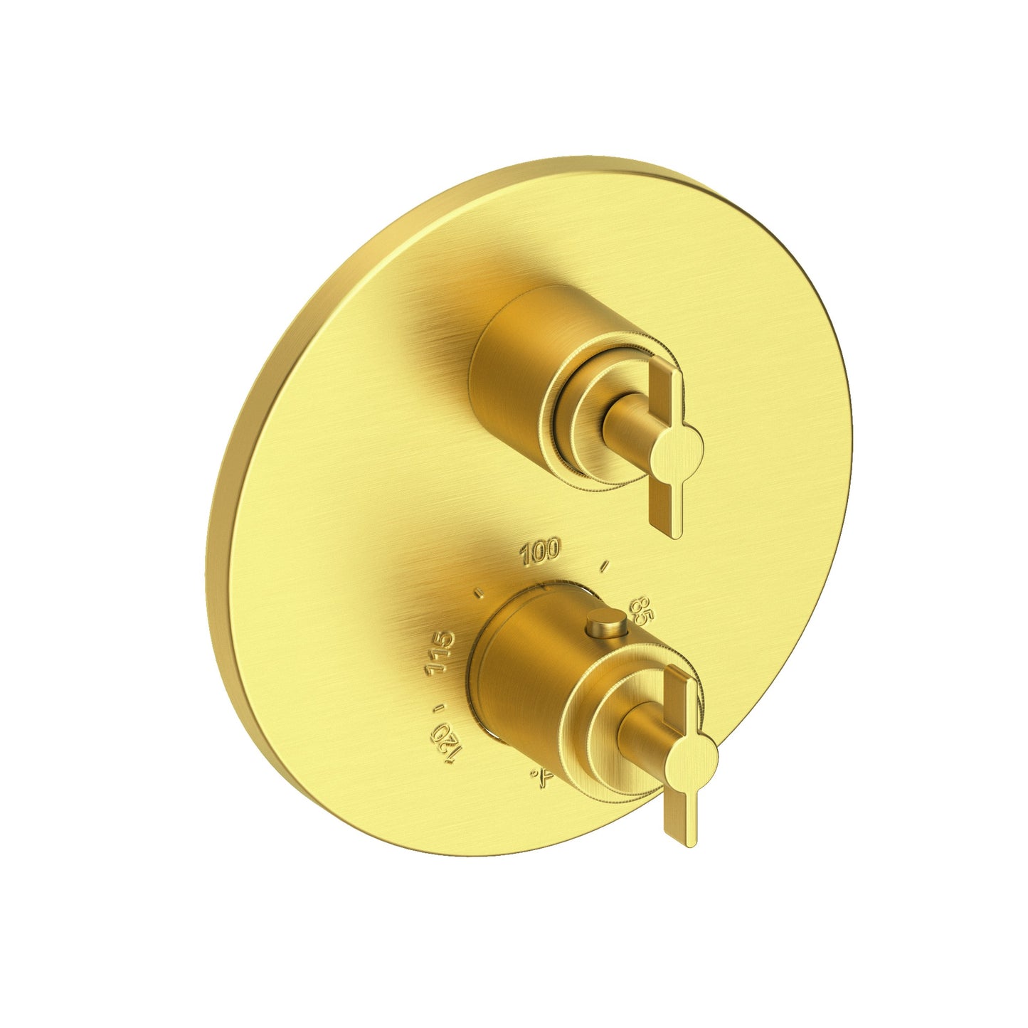 Newport Brass 3-3323TR Tolmin 1/2" Round Thermostatic Trim Plate with Handle