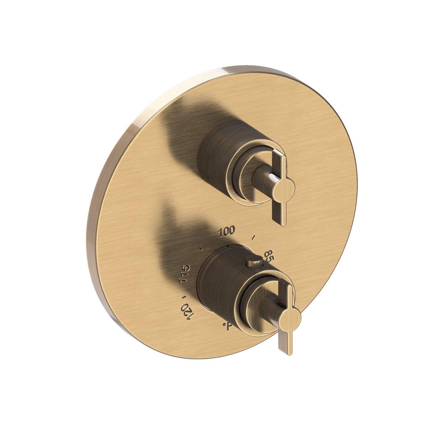 Newport Brass 3-3323TR Tolmin 1/2" Round Thermostatic Trim Plate with Handle