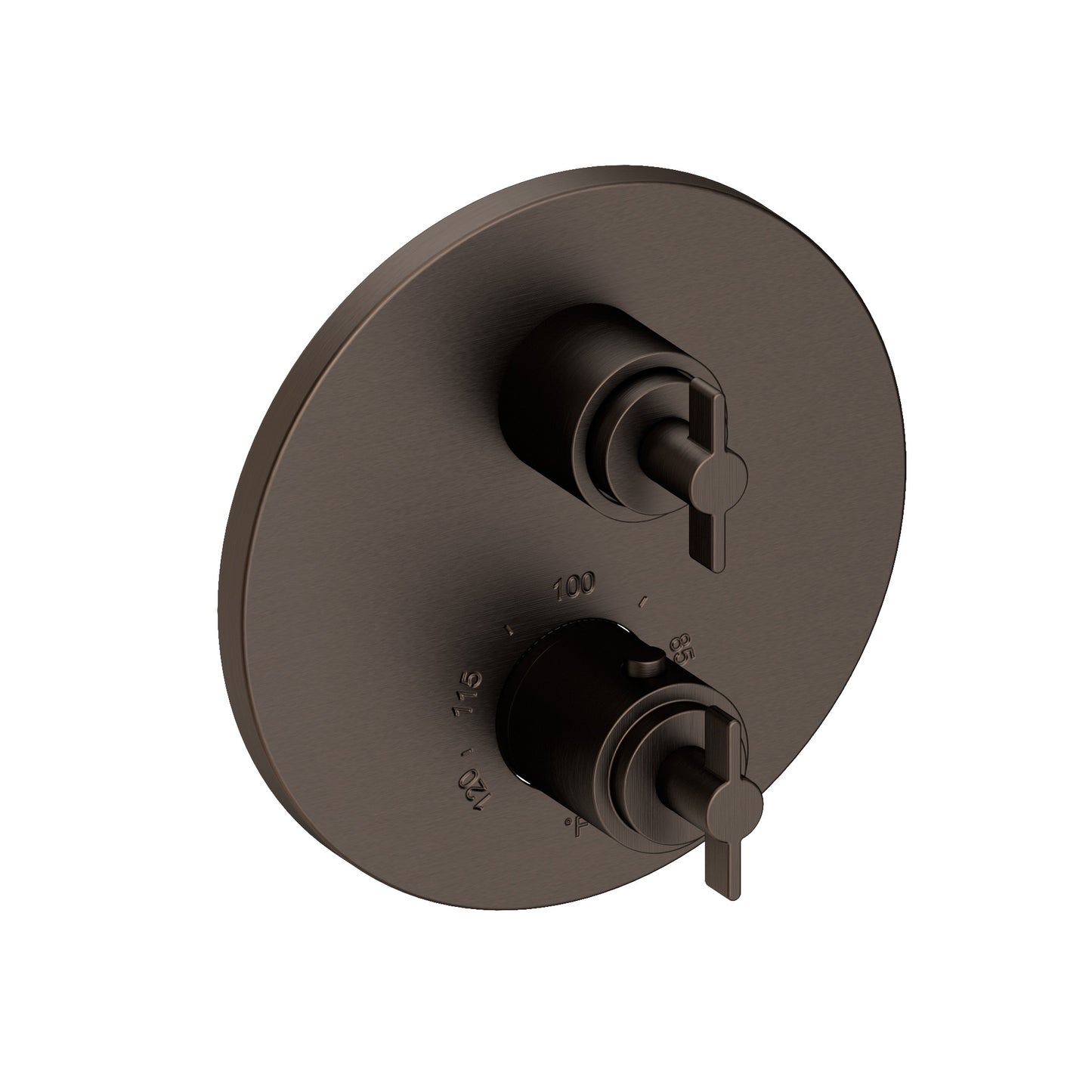 Newport Brass 3-3323TR Tolmin 1/2" Round Thermostatic Trim Plate with Handle