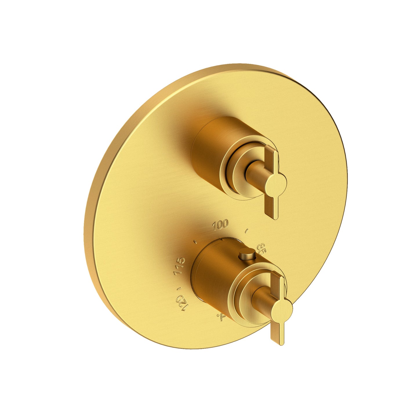 Newport Brass 3-3323TR Tolmin 1/2" Round Thermostatic Trim Plate with Handle