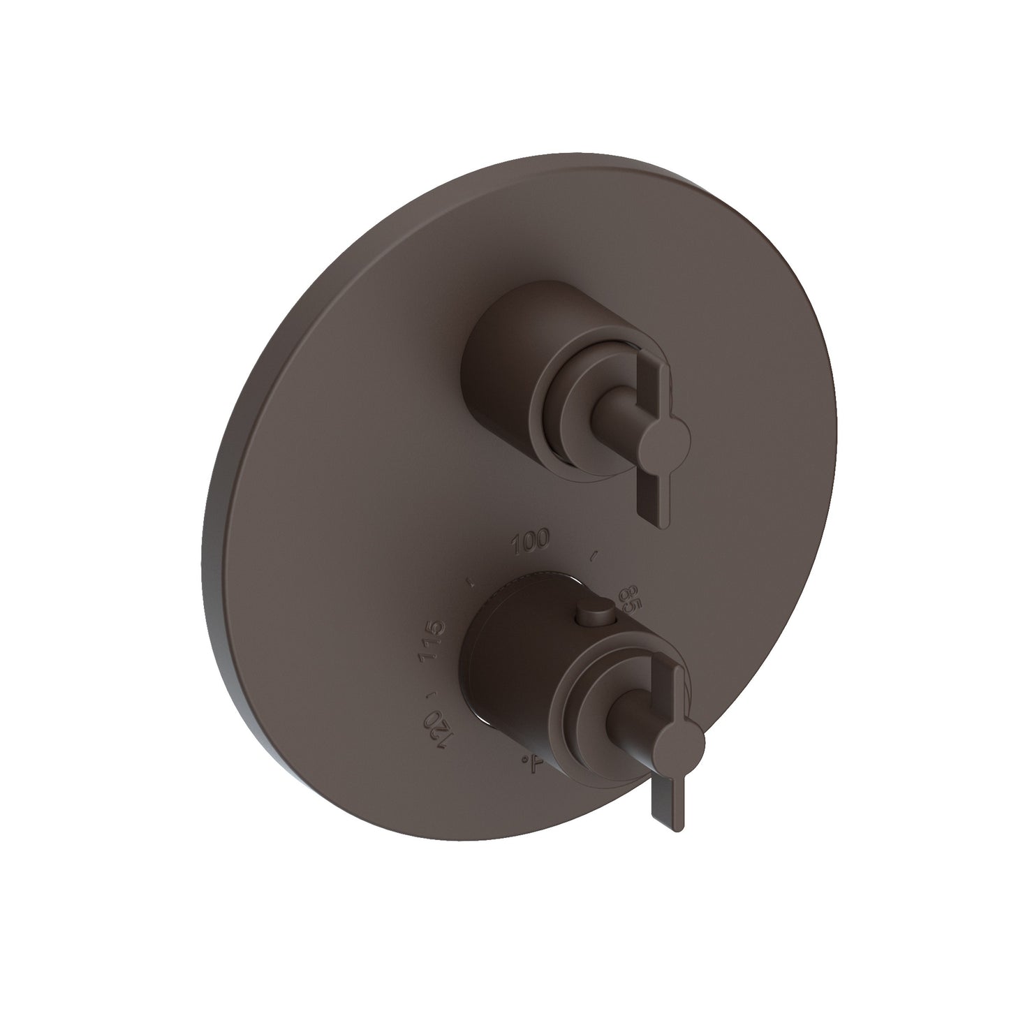 Newport Brass 3-3323TR Tolmin 1/2" Round Thermostatic Trim Plate with Handle