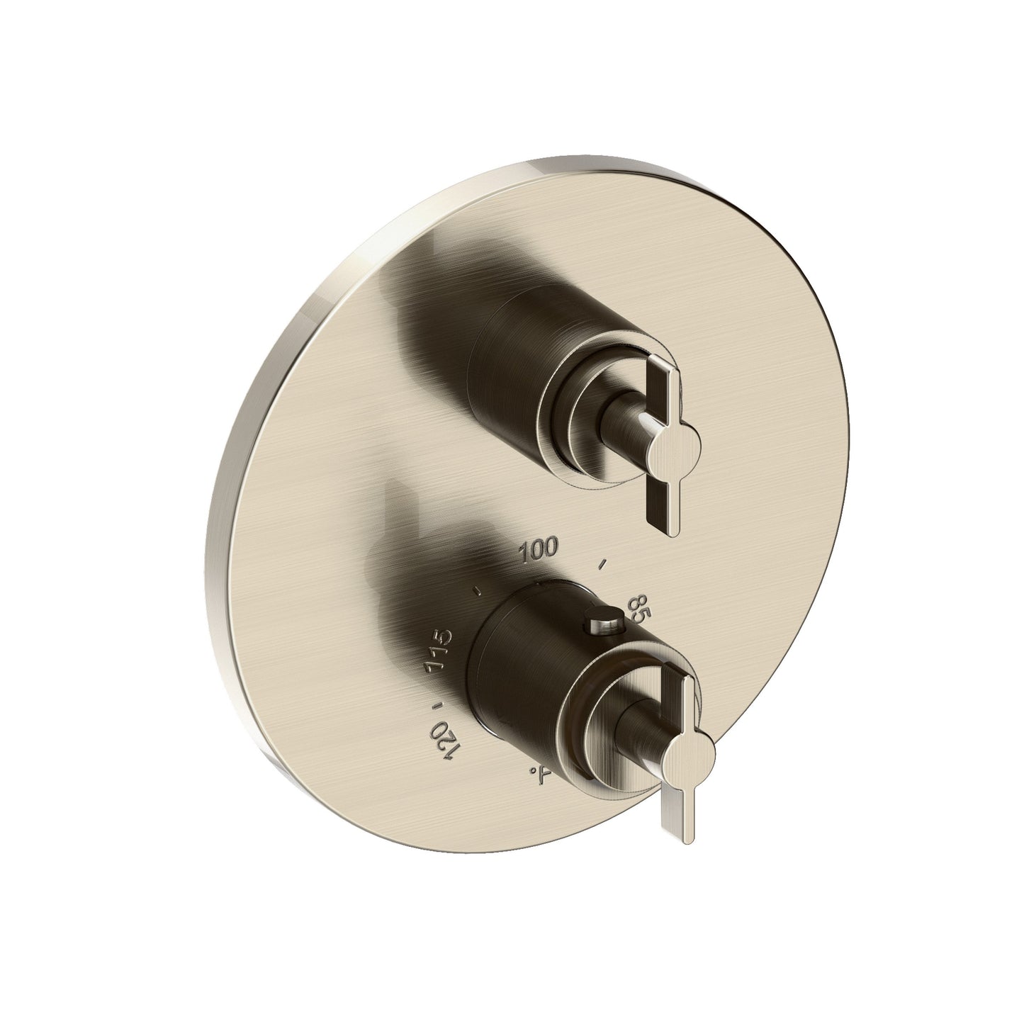 Newport Brass 3-3323TR Tolmin 1/2" Round Thermostatic Trim Plate with Handle