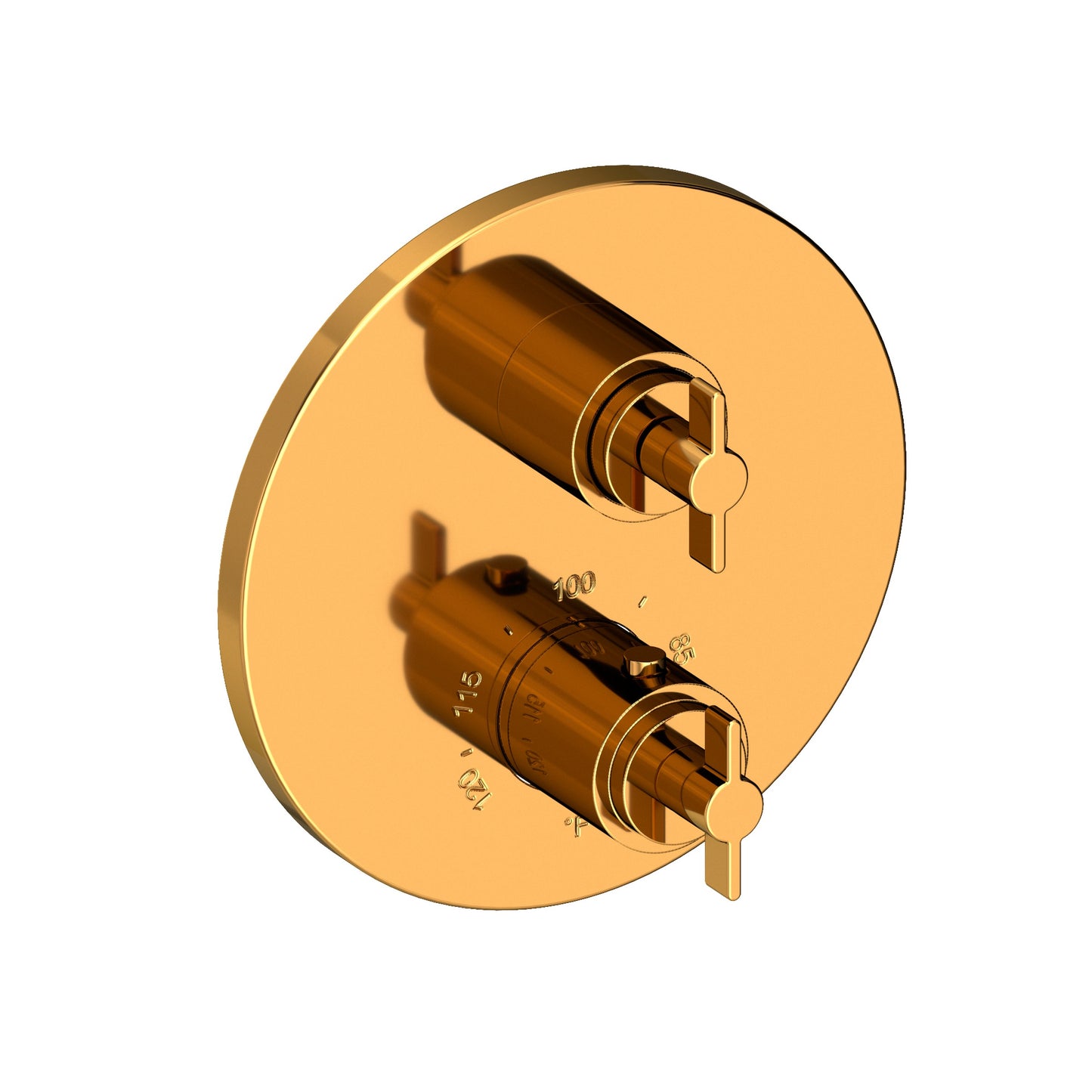 Newport Brass 3-3323TR Tolmin 1/2" Round Thermostatic Trim Plate with Handle
