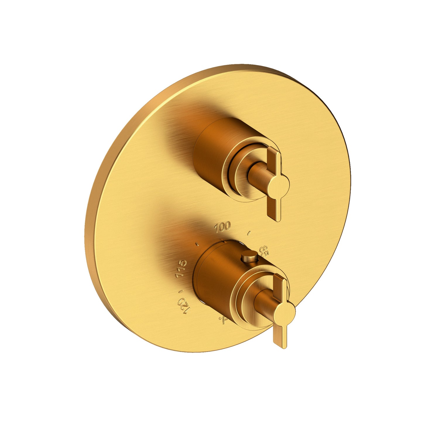 Newport Brass 3-3323TR Tolmin 1/2" Round Thermostatic Trim Plate with Handle