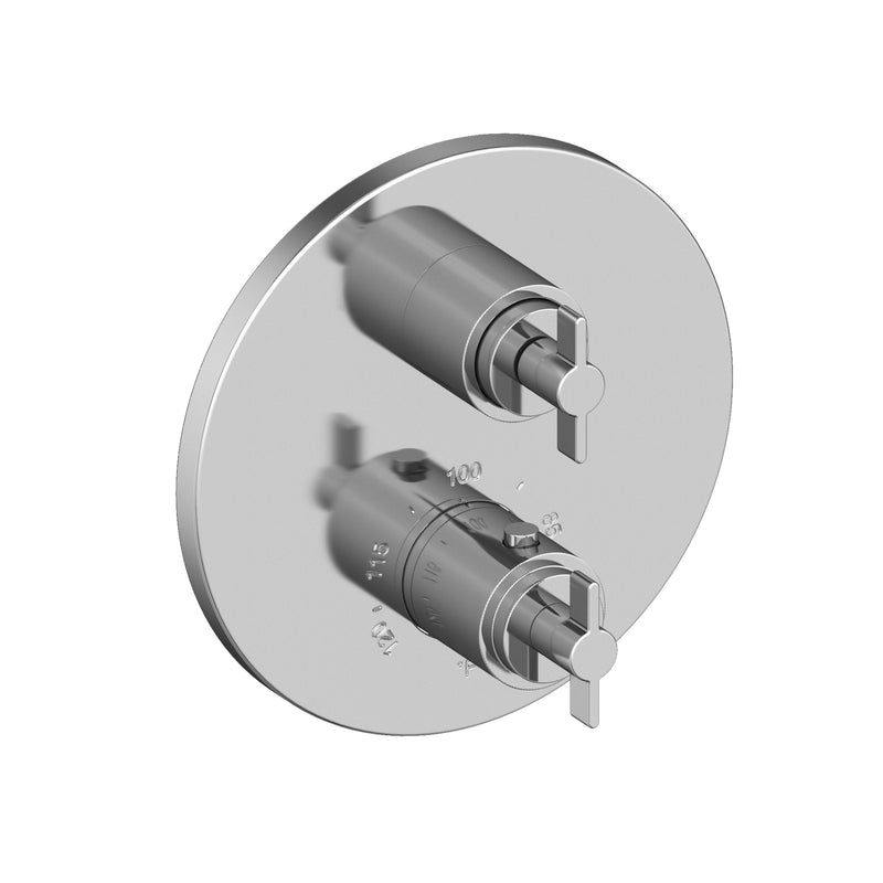 Newport Brass 3-3323TR Tolmin 1/2" Round Thermostatic Trim Plate with Handle