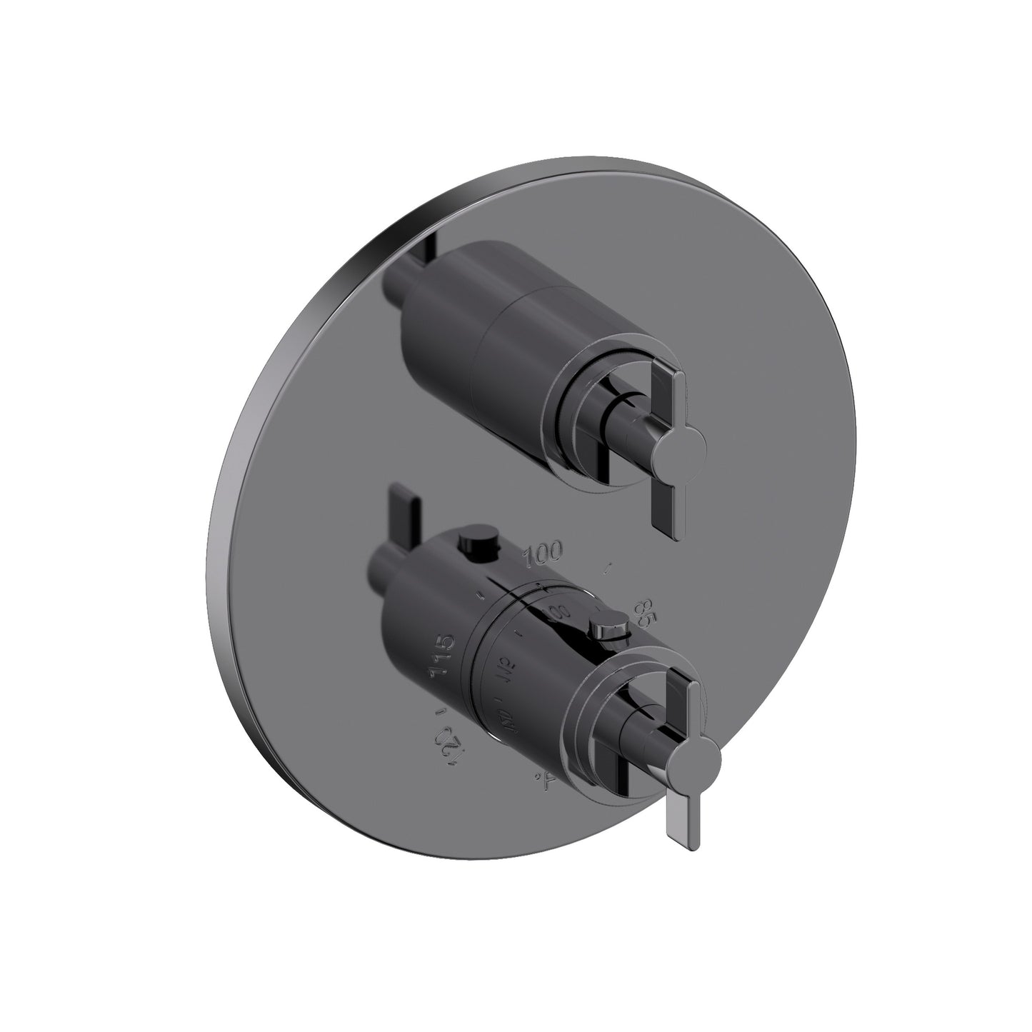 Newport Brass 3-3323TR Tolmin 1/2" Round Thermostatic Trim Plate with Handle