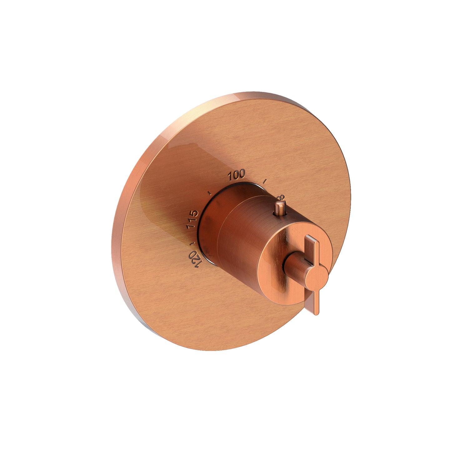 Newport Brass 3-3324TR Tolmin 3/4" Round Thermostatic Trim Plate With Handle