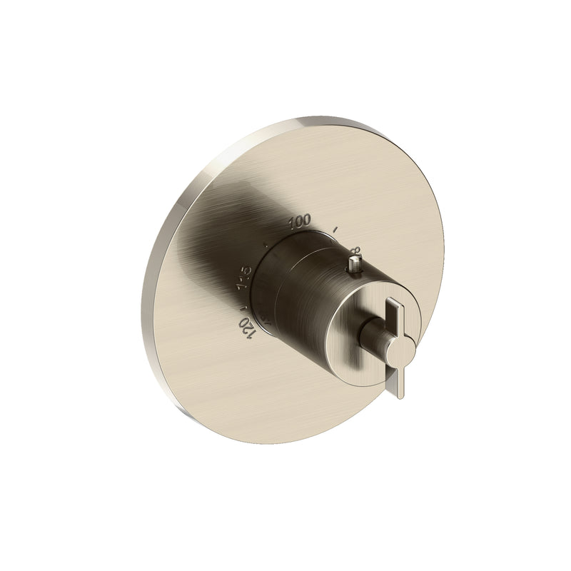 Newport Brass 3-3324TR Tolmin 3/4" Round Thermostatic Trim Plate with Handle