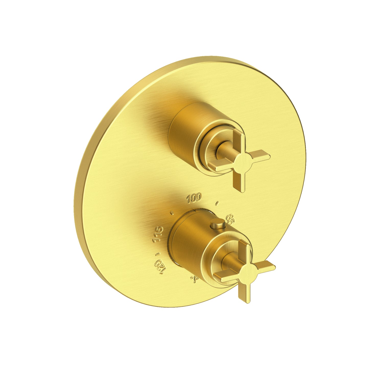 Newport Brass 3-3333TR Tolmin 1/2" Round Thermostatic Trim Plate with Handle
