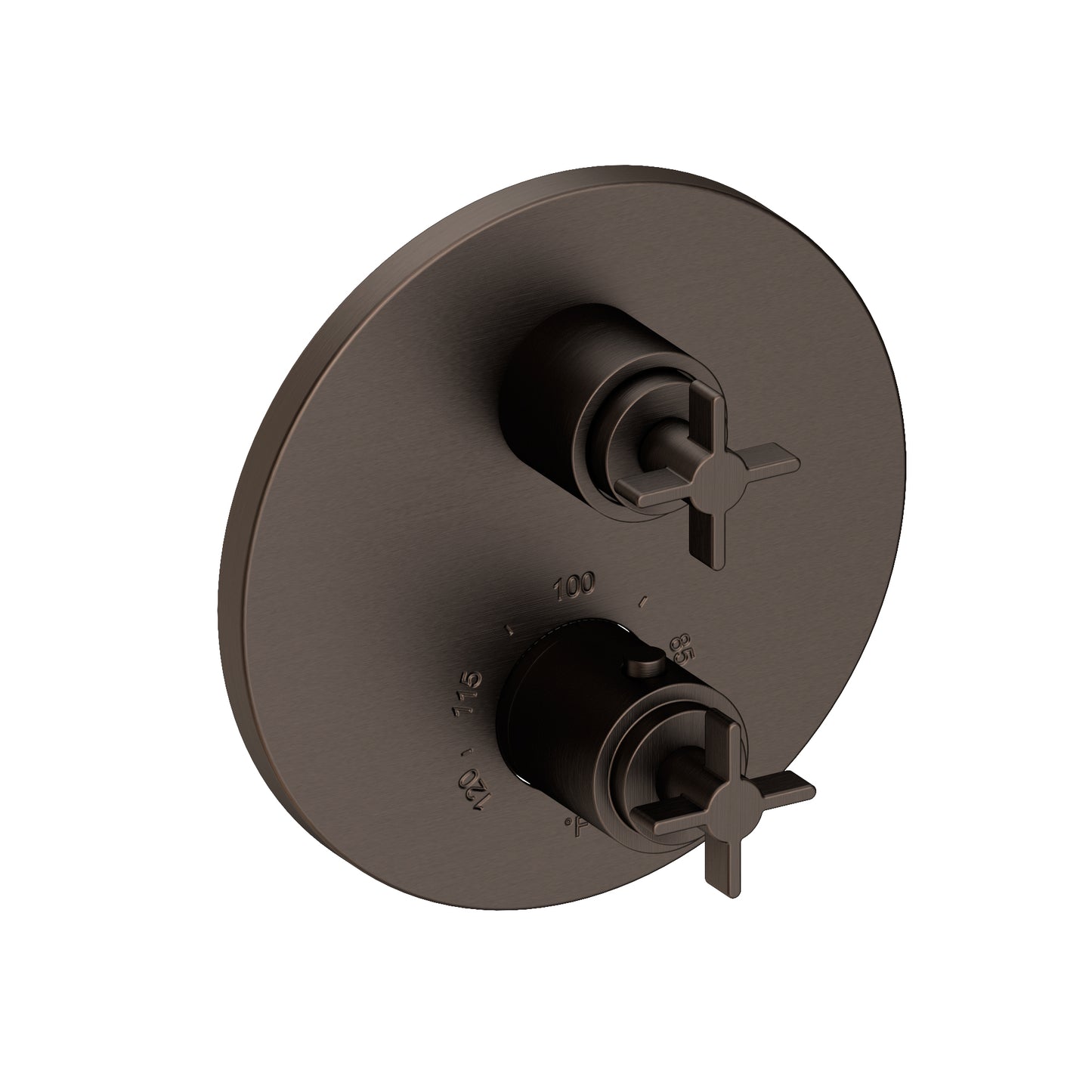 Newport Brass 3-3333TR Tolmin 1/2" Round Thermostatic Trim Plate with Handle
