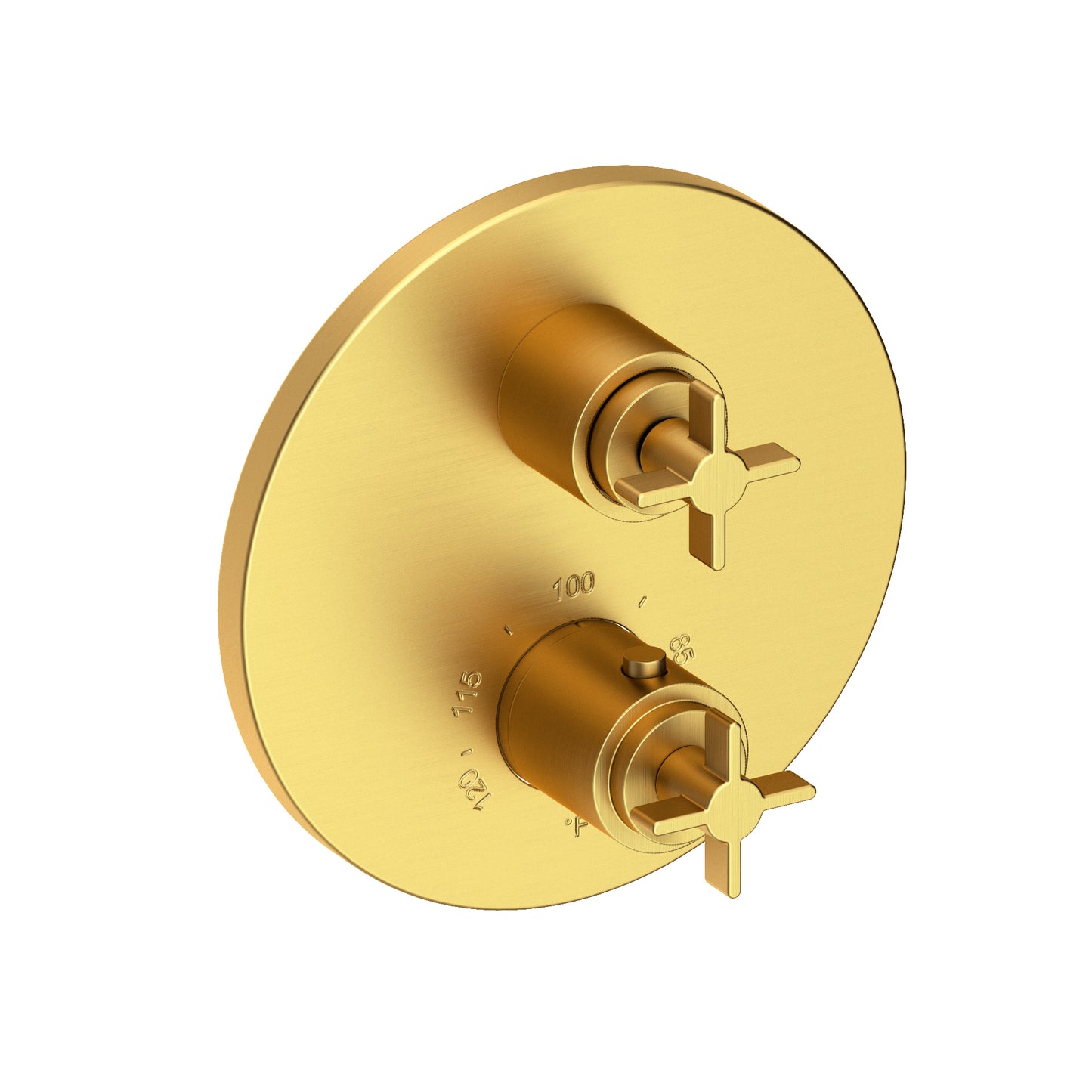 Newport Brass 3-3333TR Tolmin 1/2" Round Thermostatic Trim Plate with Handle