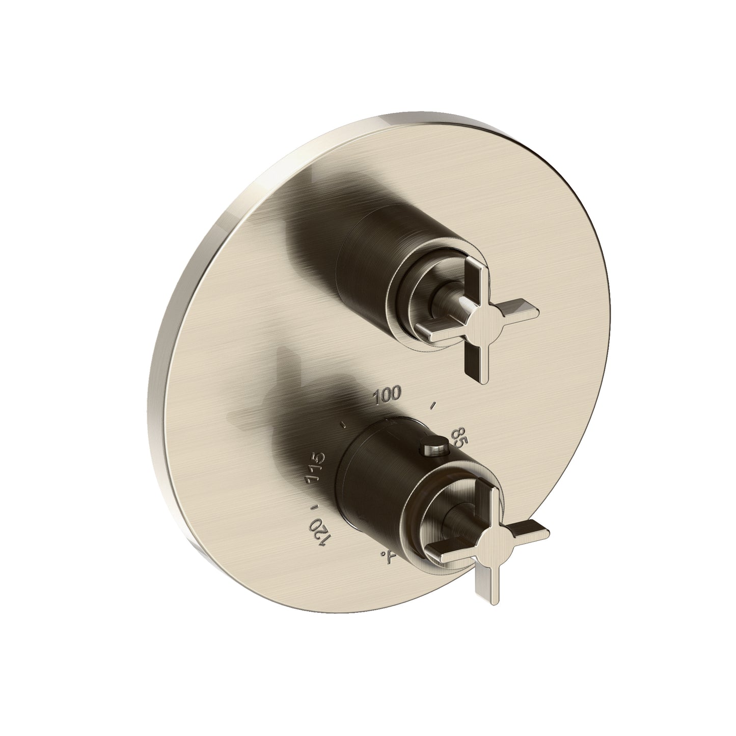 Newport Brass 3-3333TR Tolmin 1/2" Round Thermostatic Trim Plate with Handle
