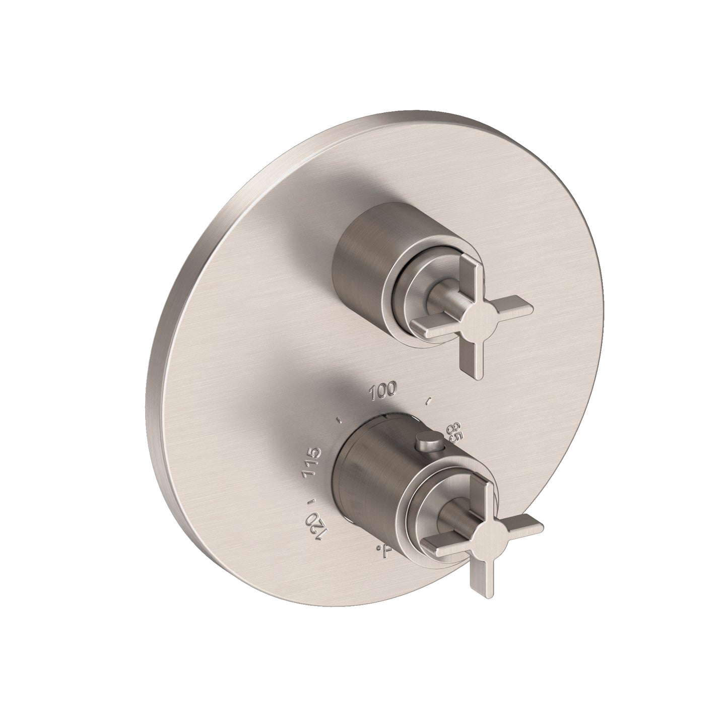 Newport Brass 3-3333TR Tolmin 1/2" Round Thermostatic Trim Plate with Handle
