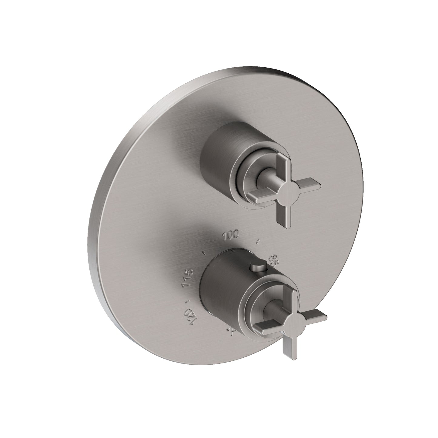 Newport Brass 3-3333TR Tolmin 1/2" Round Thermostatic Trim Plate with Handle