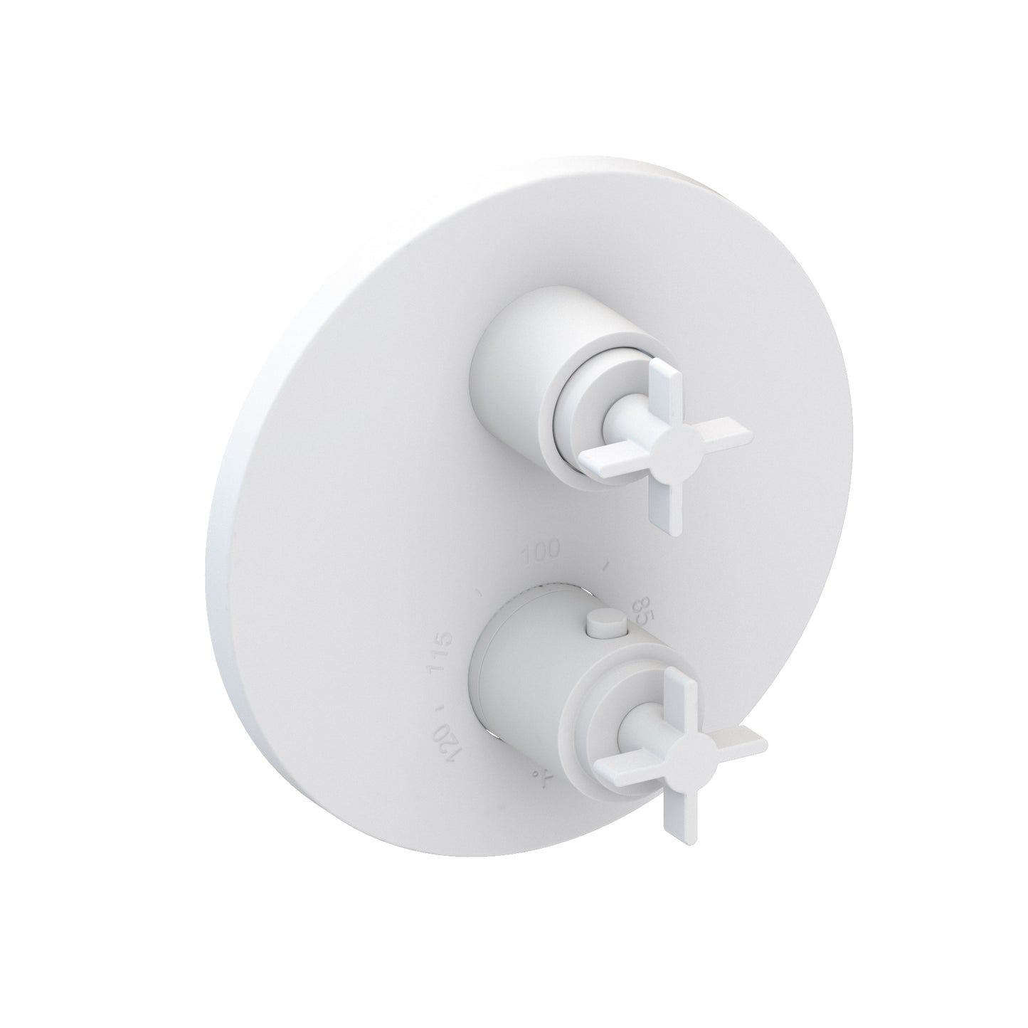 Newport Brass 3-3333TR Tolmin 1/2" Round Thermostatic Trim Plate with Handle