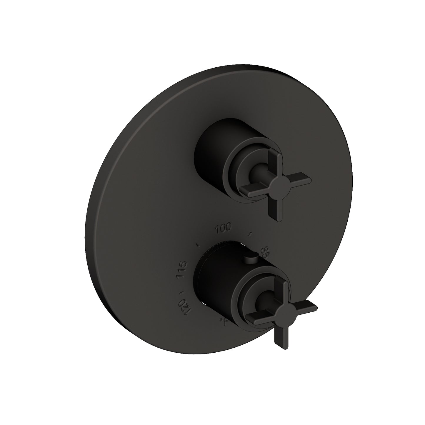 Newport Brass 3-3333TR Tolmin 1/2" Round Thermostatic Trim Plate with Handle