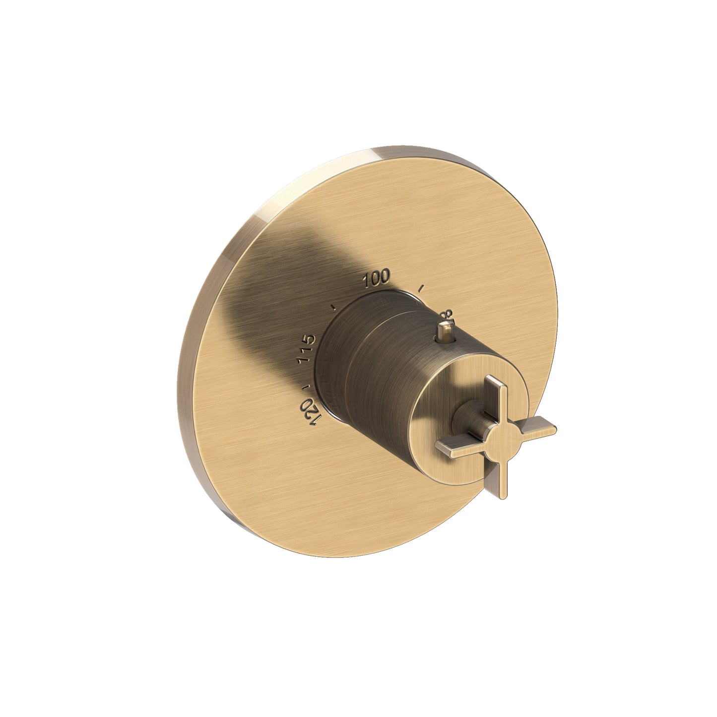 Newport Brass 3-3334TR Tolmin 3/4" Round Thermostatic Trim Plate With Handle