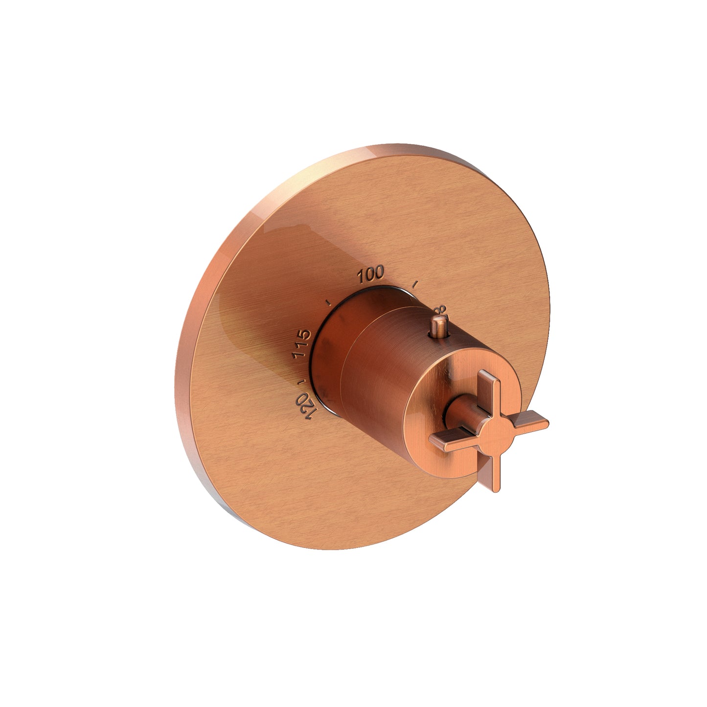 Newport Brass 3-3334TR Tolmin 3/4" Round Thermostatic Trim Plate With Handle