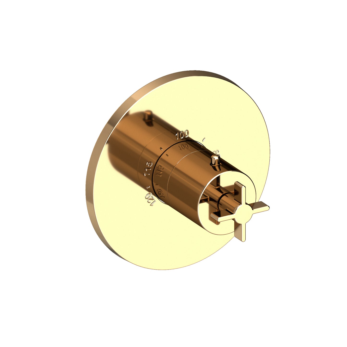 Newport Brass 3-3334TR Tolmin 3/4" Round Thermostatic Trim Plate With Handle