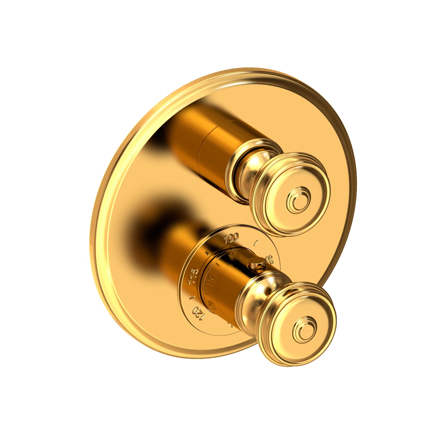 Newport Brass 3-803TR Seaport 1/2" Round Thermostatic Trim Plate with Handle