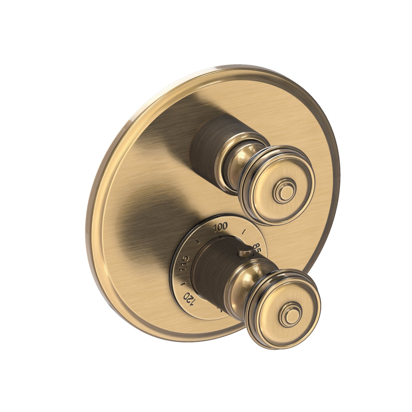 Newport Brass 3-803TR Seaport 1/2" Round Thermostatic Trim Plate with Handle