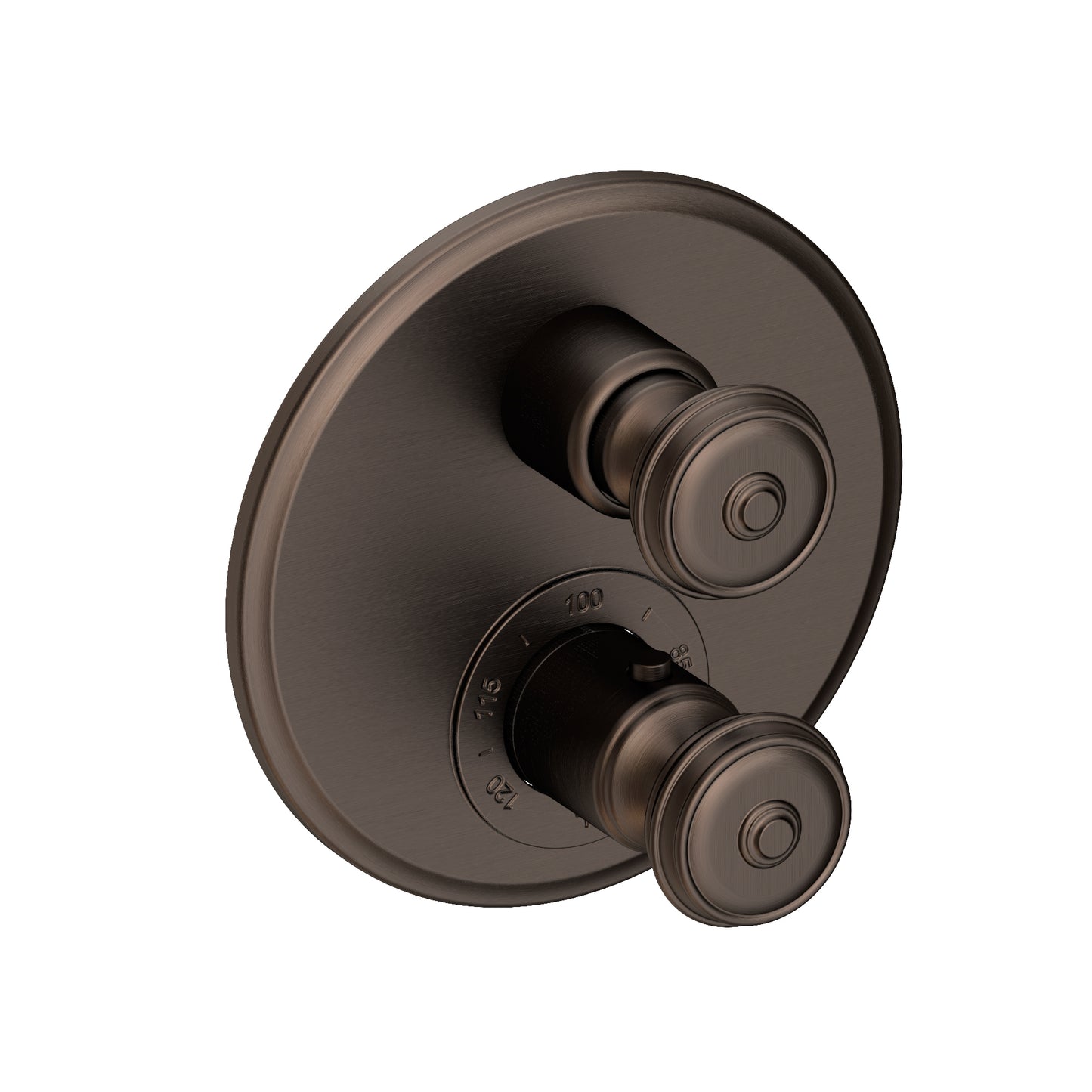 Newport Brass 3-803TR Seaport 1/2" Round Thermostatic Trim Plate with Handle