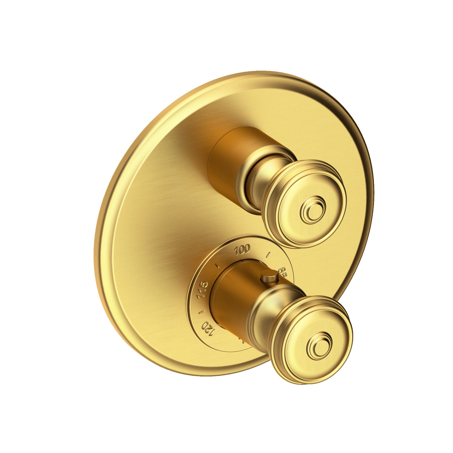 Newport Brass 3-803TR Seaport 1/2" Round Thermostatic Trim Plate with Handle