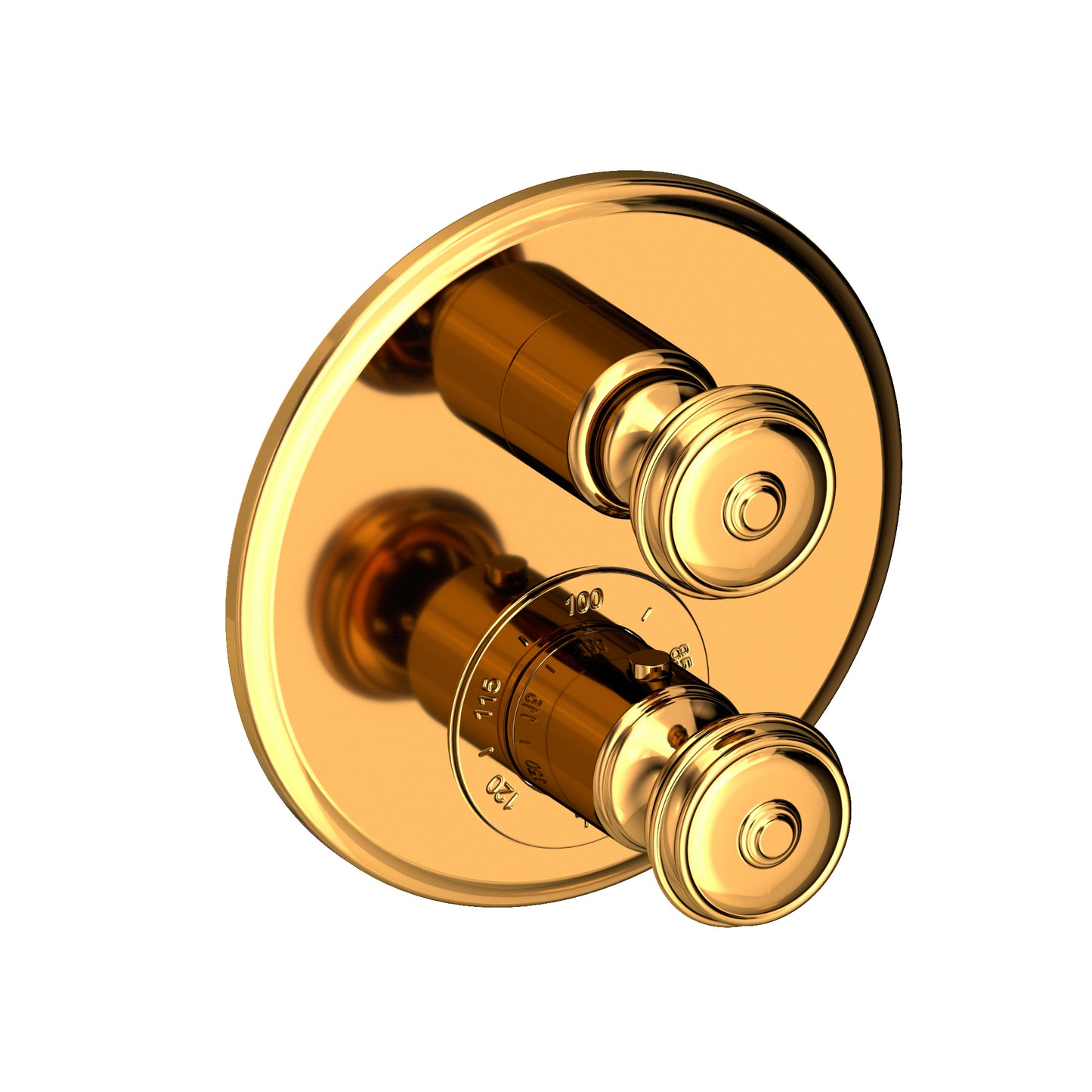 Newport Brass 3-803TR Seaport 1/2" Round Thermostatic Trim Plate with Handle