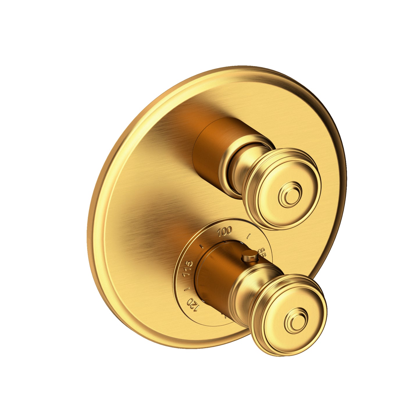 Newport Brass 3-803TR Seaport 1/2" Round Thermostatic Trim Plate with Handle