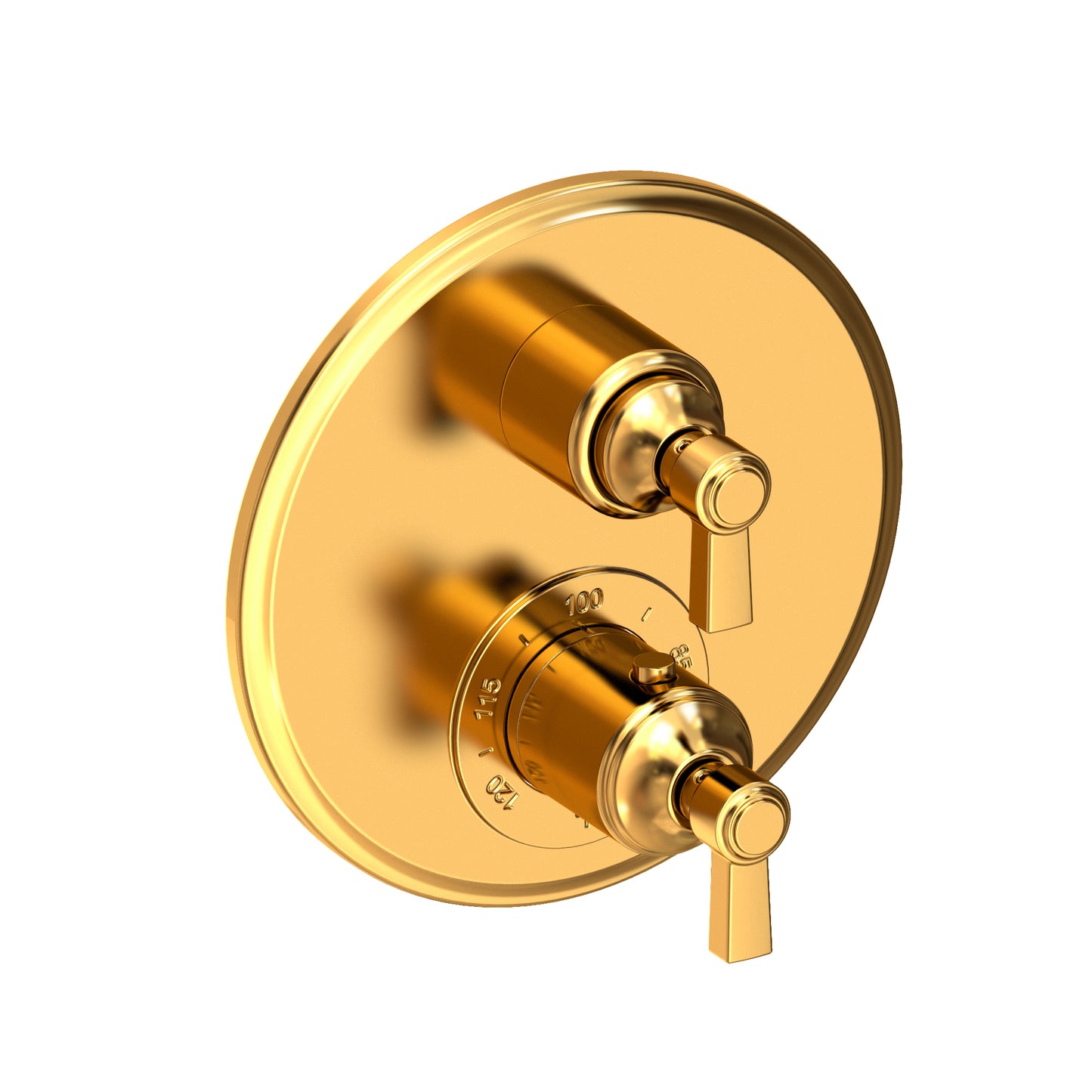 Newport Brass 3-913TR Astor 1/2" Round Thermostatic Trim Plate With Handle