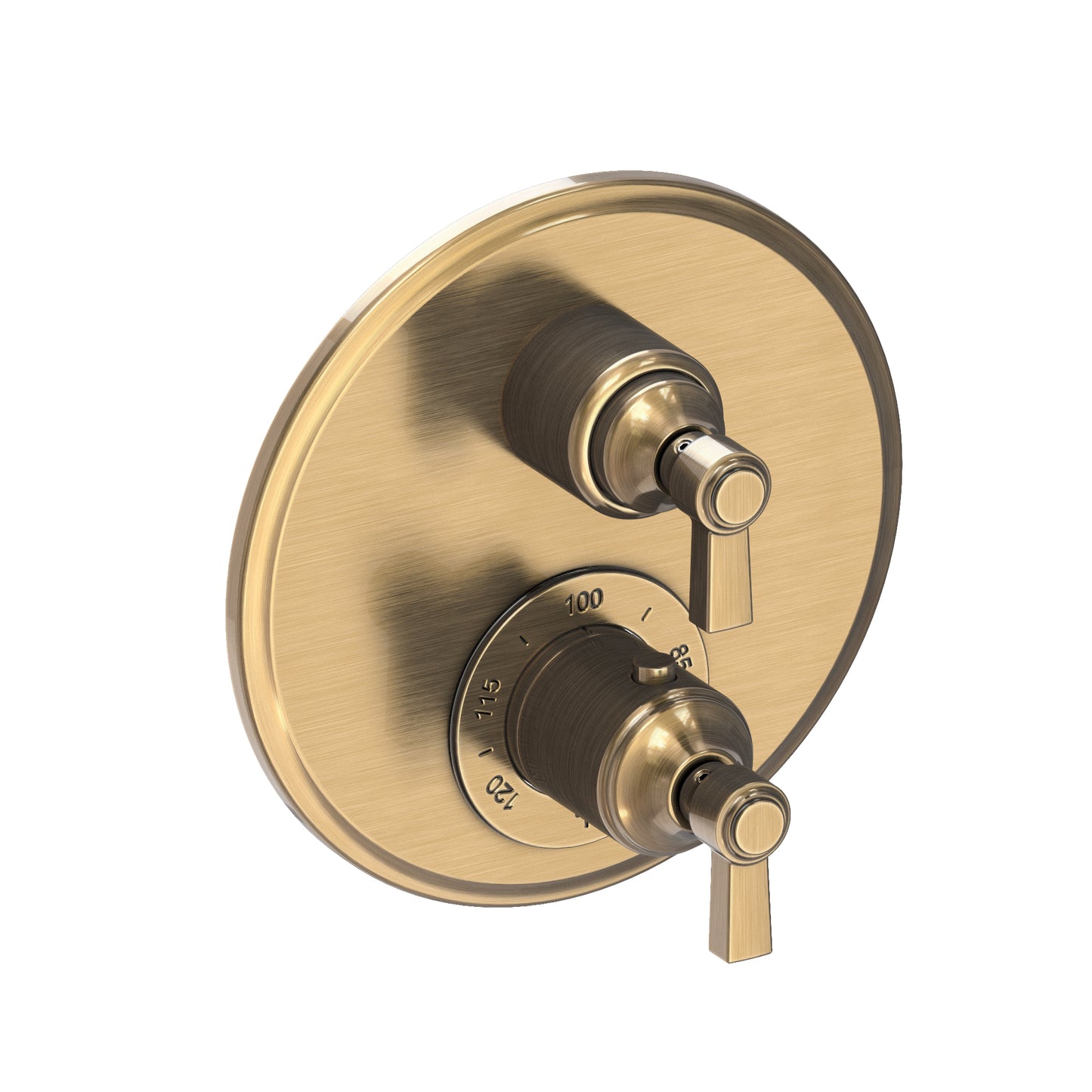 Newport Brass 3-913TR Astor 1/2" Round Thermostatic Trim Plate With Handle