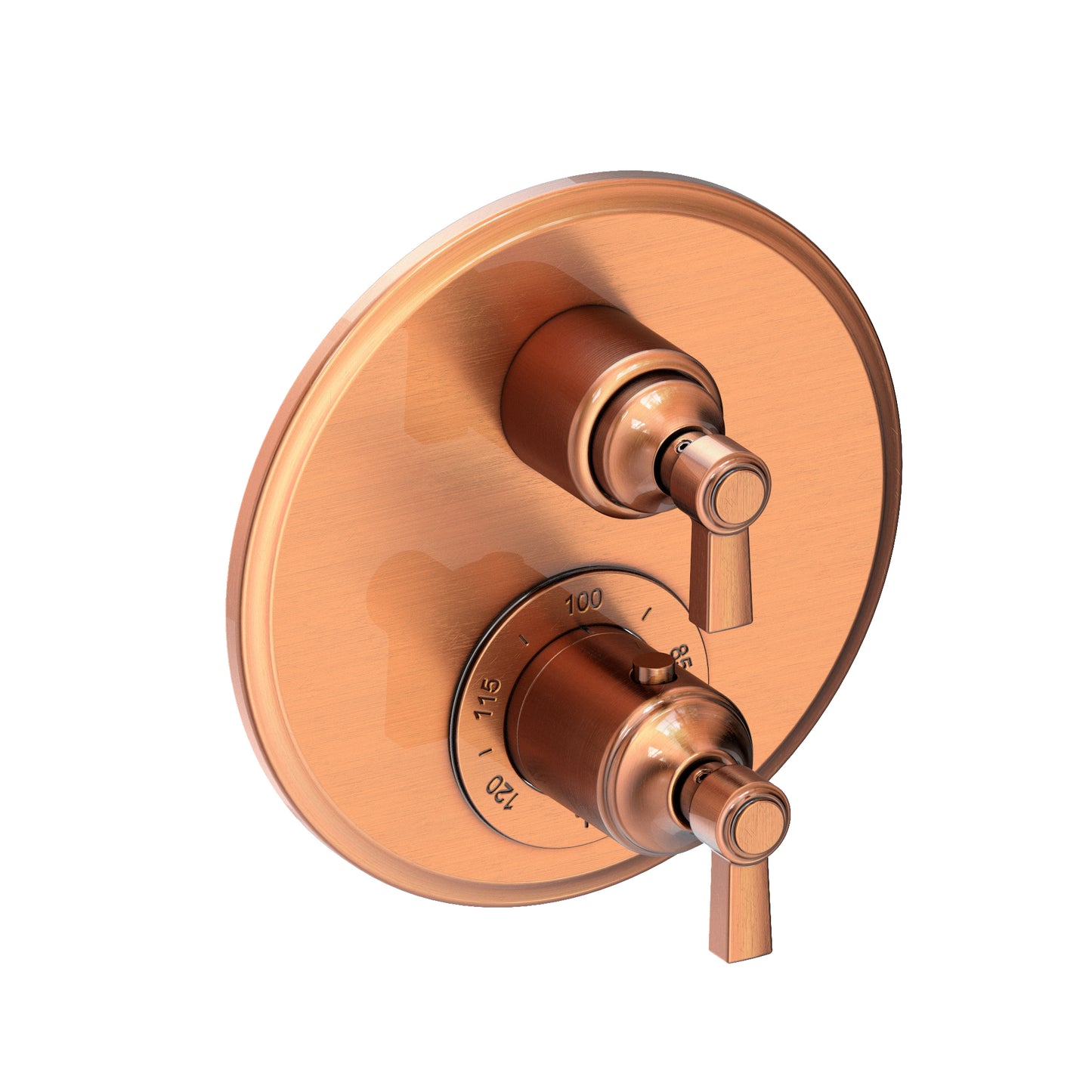 Newport Brass 3-913TR Astor 1/2" Round Thermostatic Trim Plate With Handle