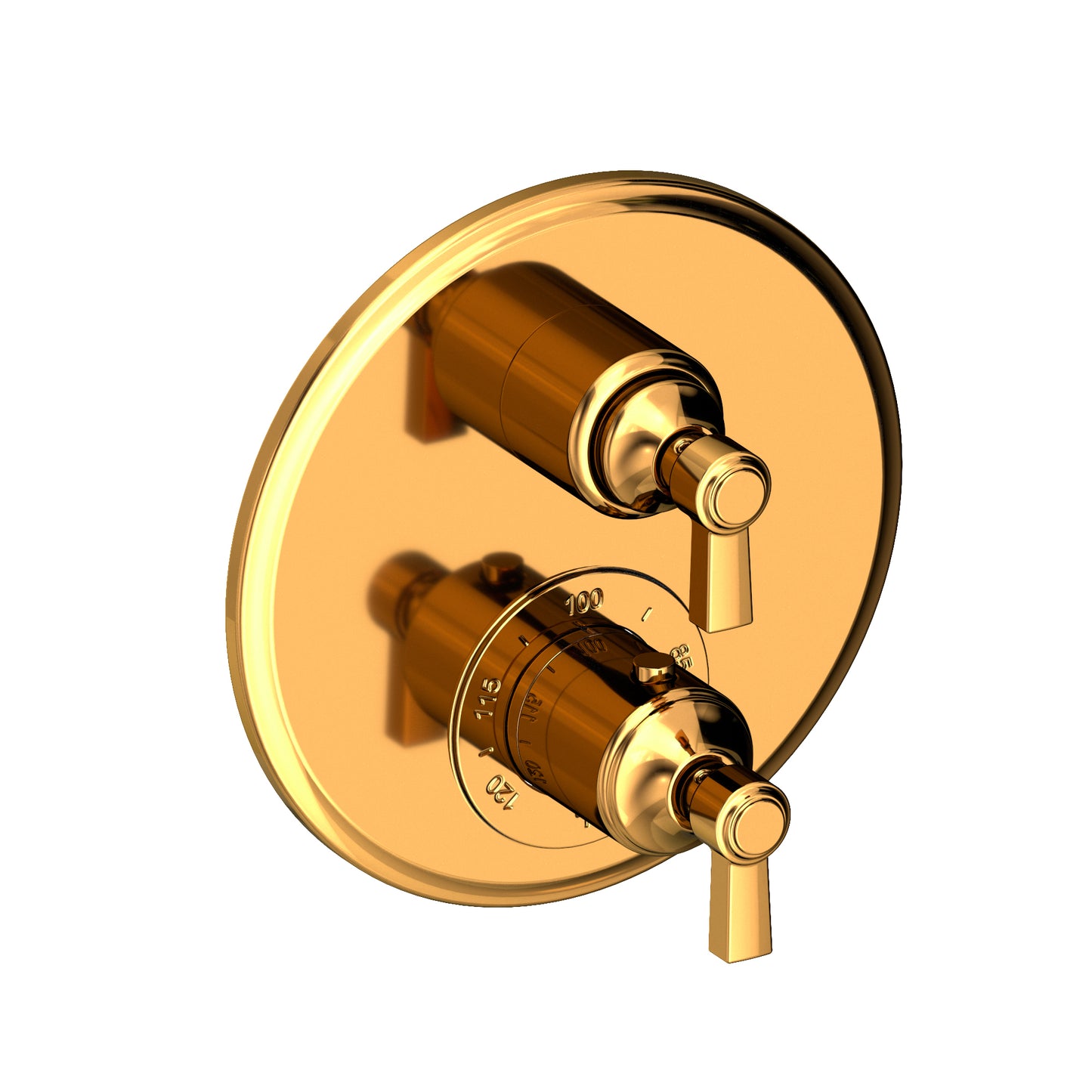 Newport Brass 3-913TR Astor 1/2" Round Thermostatic Trim Plate With Handle