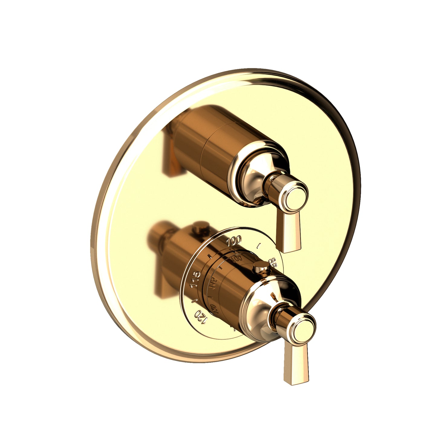 Newport Brass 3-913TR Astor 1/2" Round Thermostatic Trim Plate With Handle