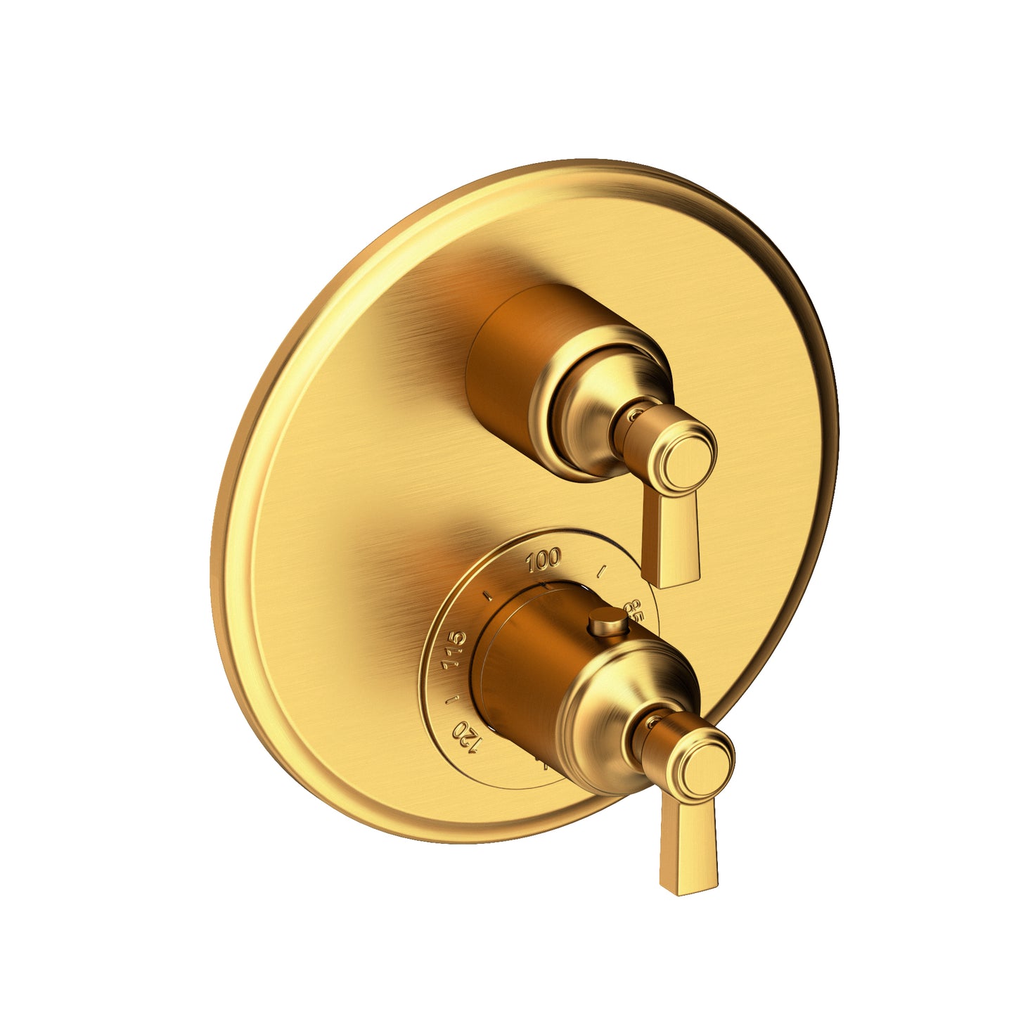 Newport Brass 3-913TR Astor 1/2" Round Thermostatic Trim Plate With Handle