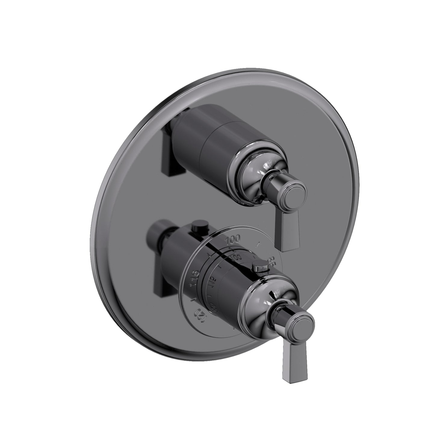 Newport Brass 3-913TR Astor 1/2" Round Thermostatic Trim Plate With Handle