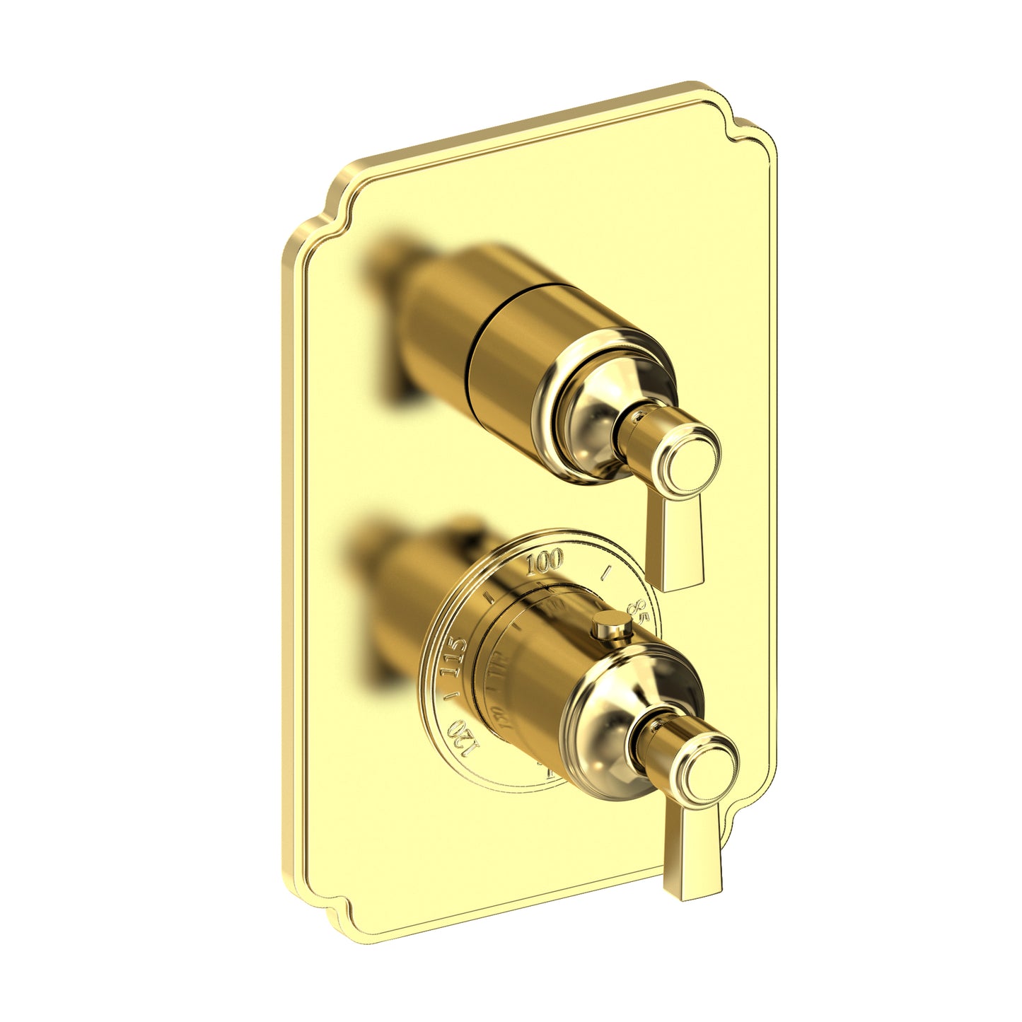 Newport Brass 3-913TS Astor 1/2" Square Thermostatic Trim Plate with Handle