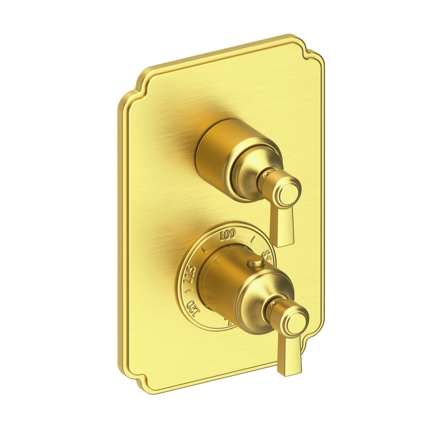 Newport Brass 3-913TS Astor 1/2" Square Thermostatic Trim Plate with Handle