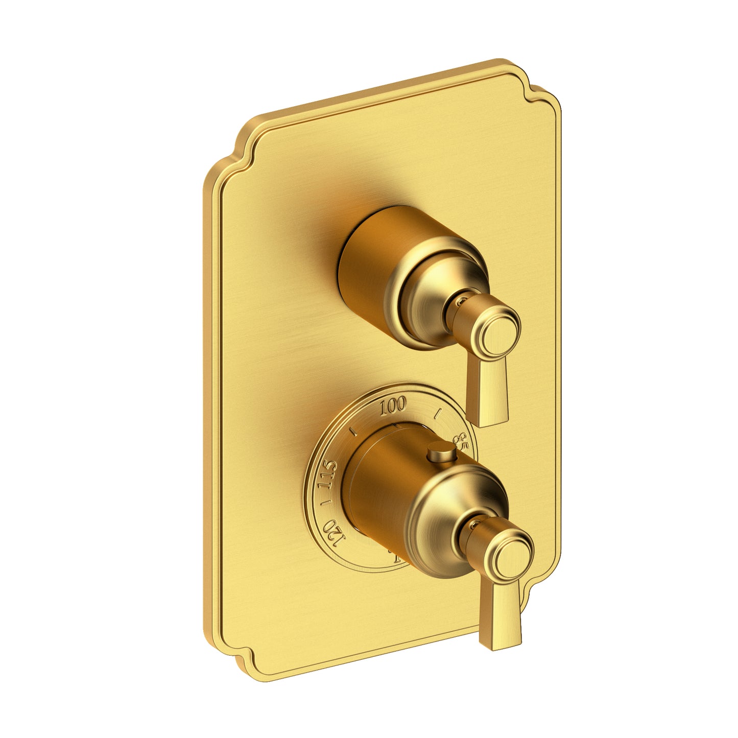 Newport Brass 3-913TS Astor 1/2" Square Thermostatic Trim Plate with Handle