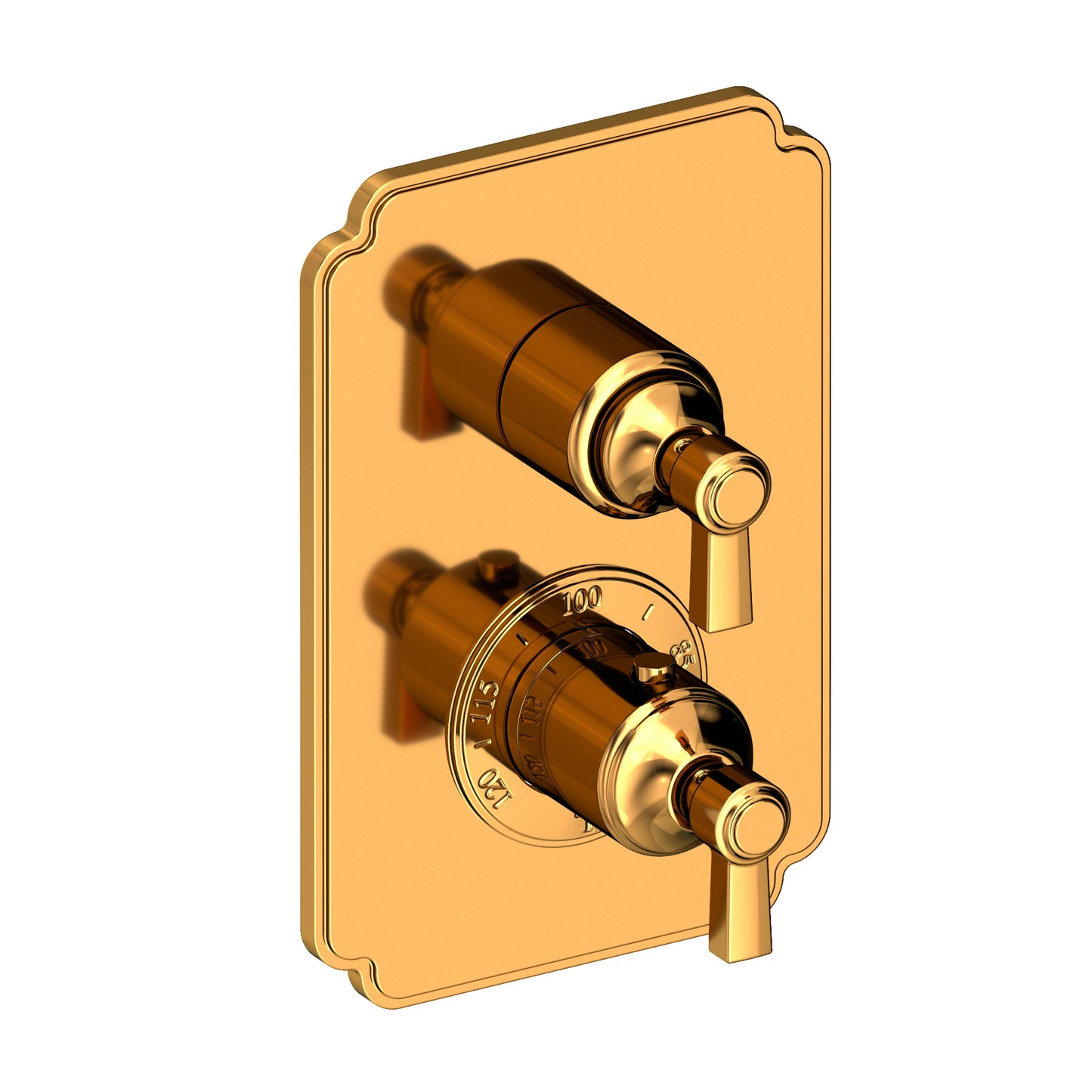 Newport Brass 3-913TS Astor 1/2" Square Thermostatic Trim Plate with Handle