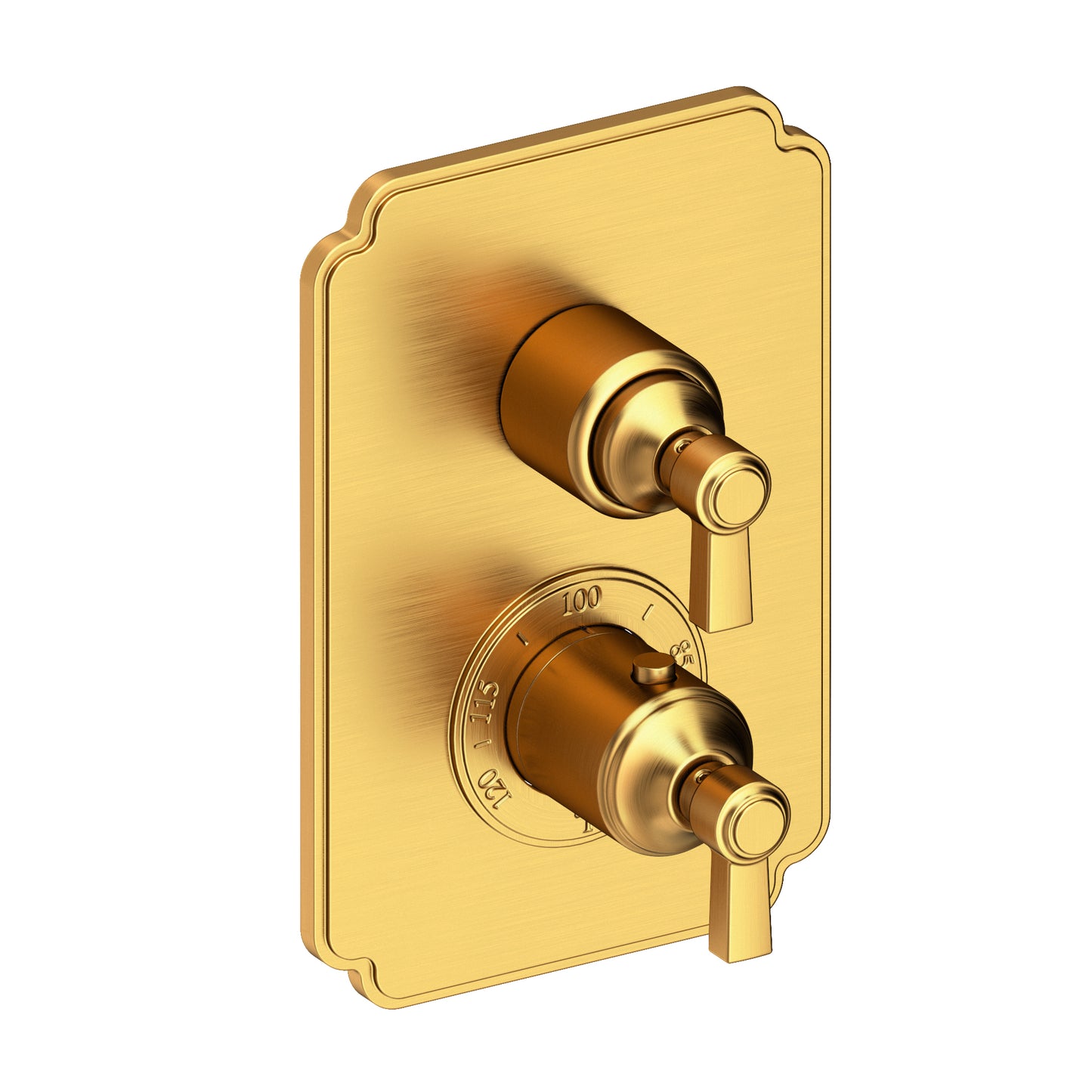 Newport Brass 3-913TS Astor 1/2" Square Thermostatic Trim Plate with Handle