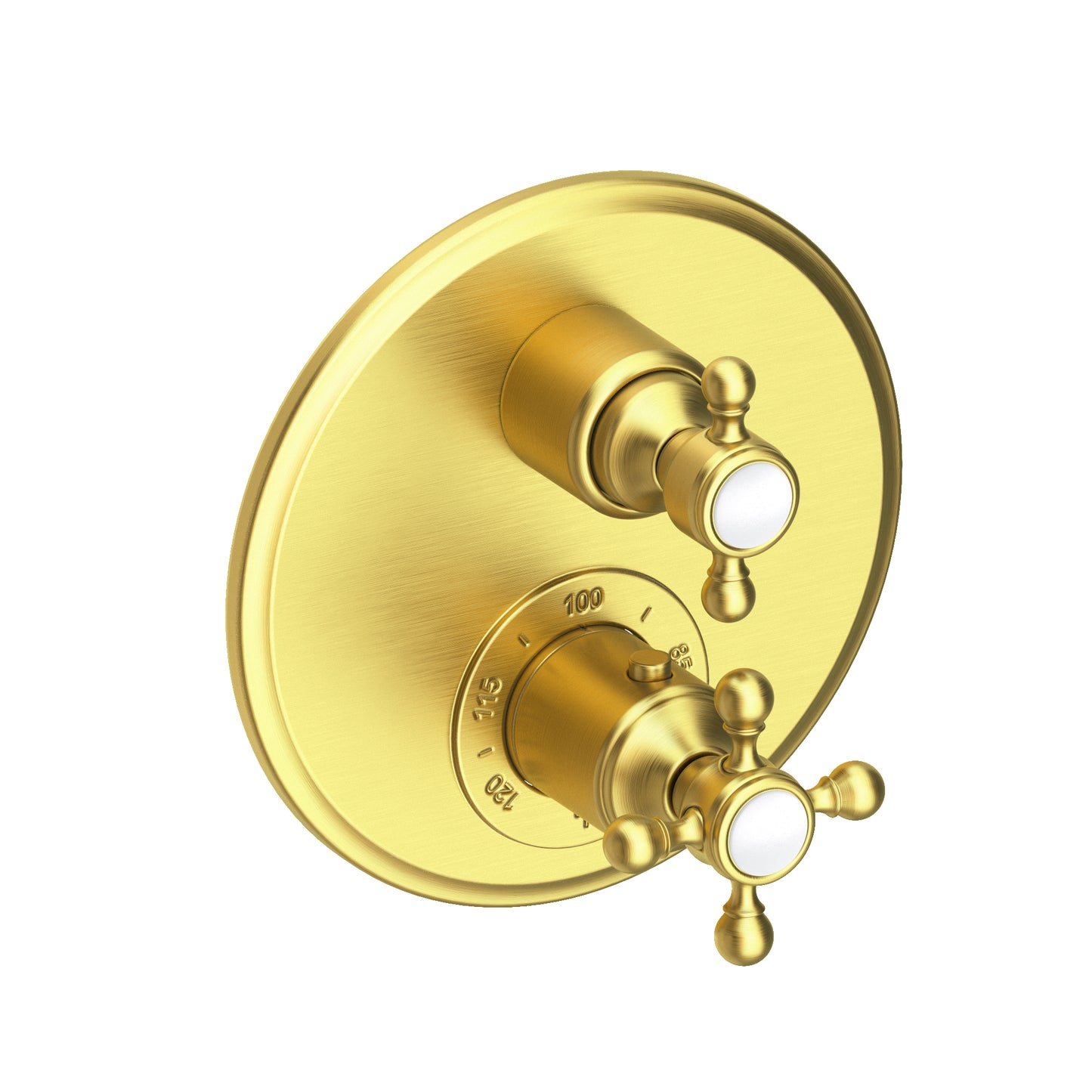 Newport Brass 3-923TR Astor 1/2" Round Thermostatic Trim Plate with Handle