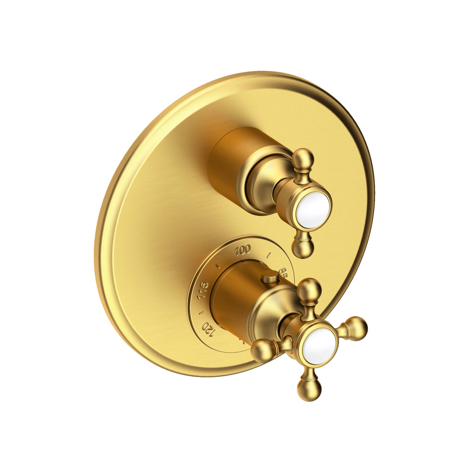 Newport Brass 3-923TR Astor 1/2" Round Thermostatic Trim Plate with Handle