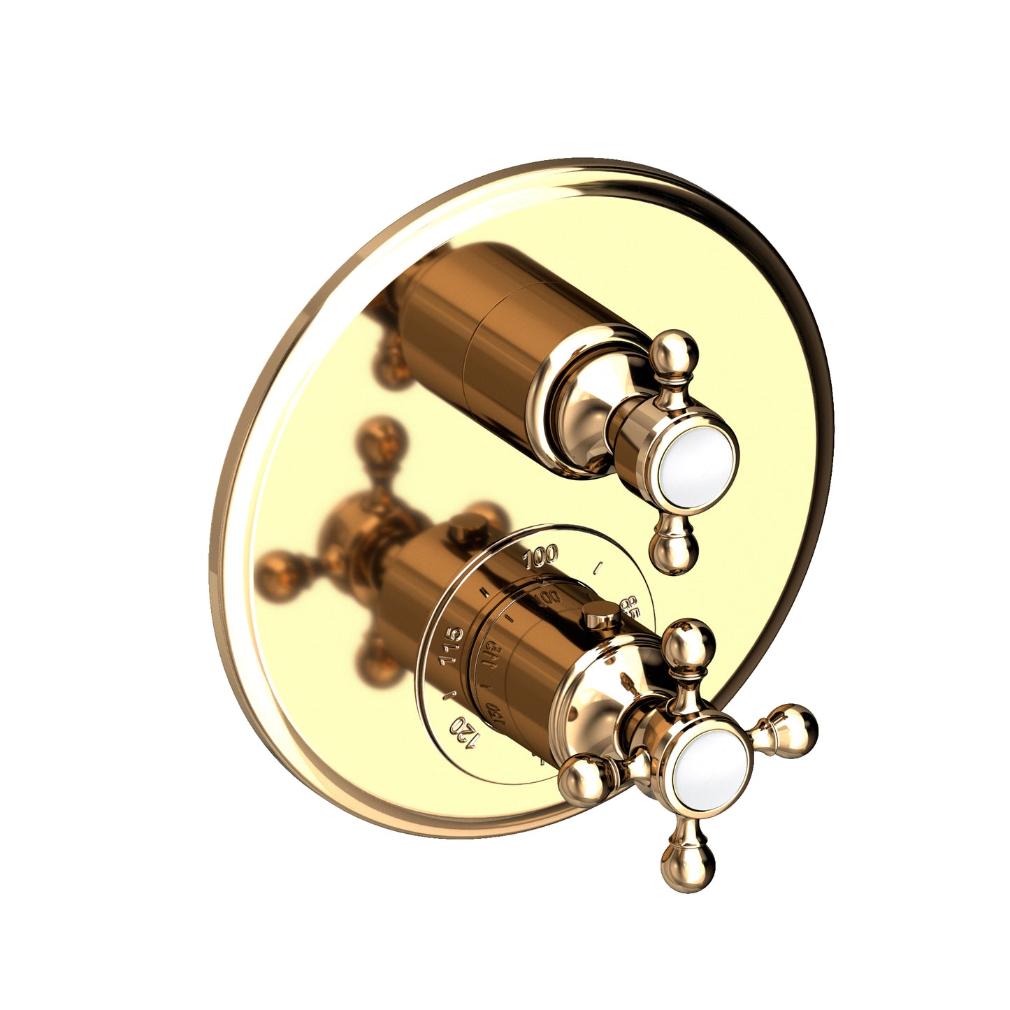 Newport Brass 3-923TR Astor 1/2" Round Thermostatic Trim Plate with Handle