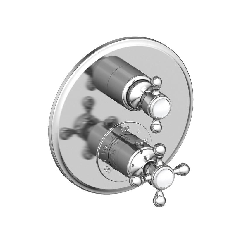 Newport Brass 3-923TR Astor 1/2" Round Thermostatic Trim Plate with Handle