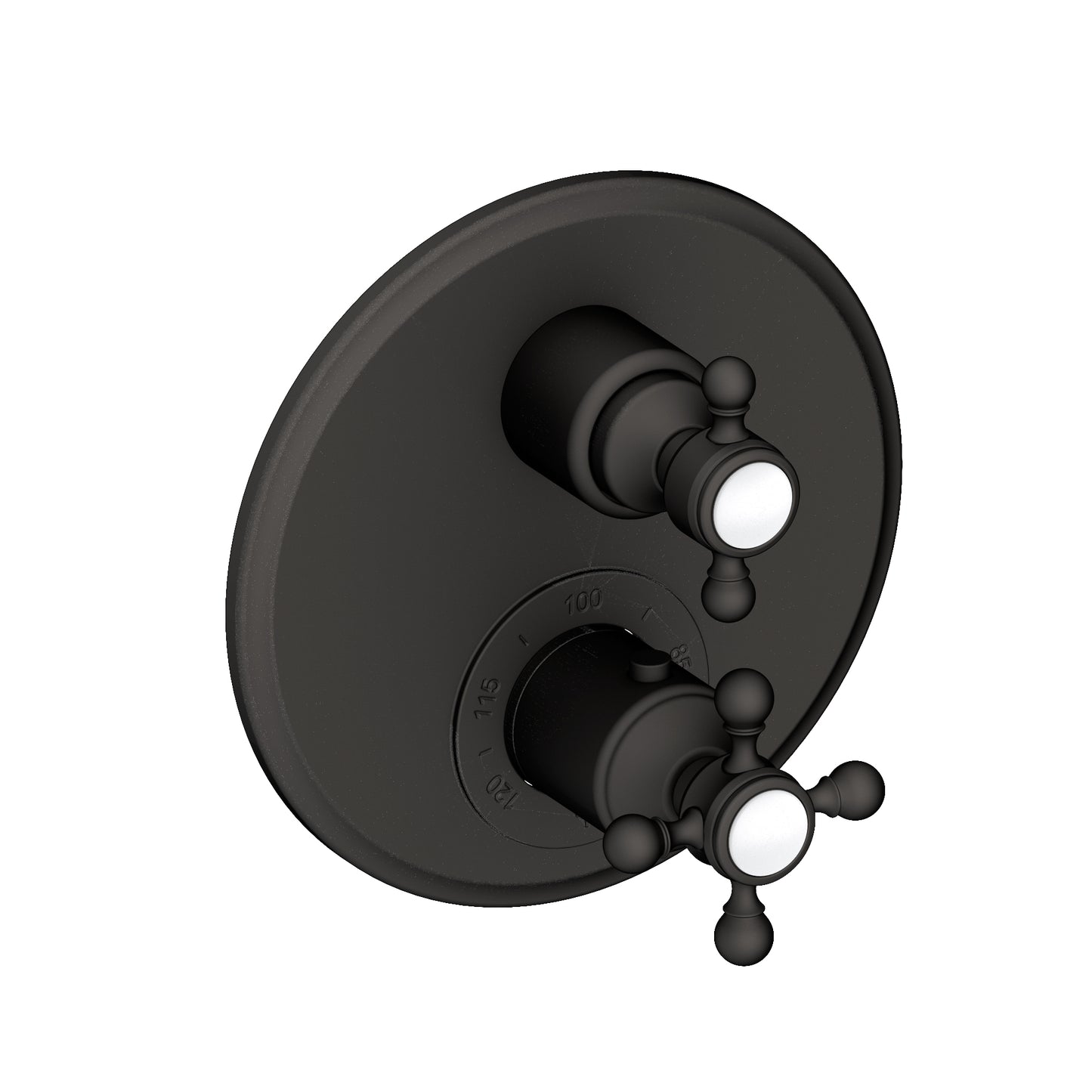 Newport Brass 3-923TR Astor 1/2" Round Thermostatic Trim Plate with Handle